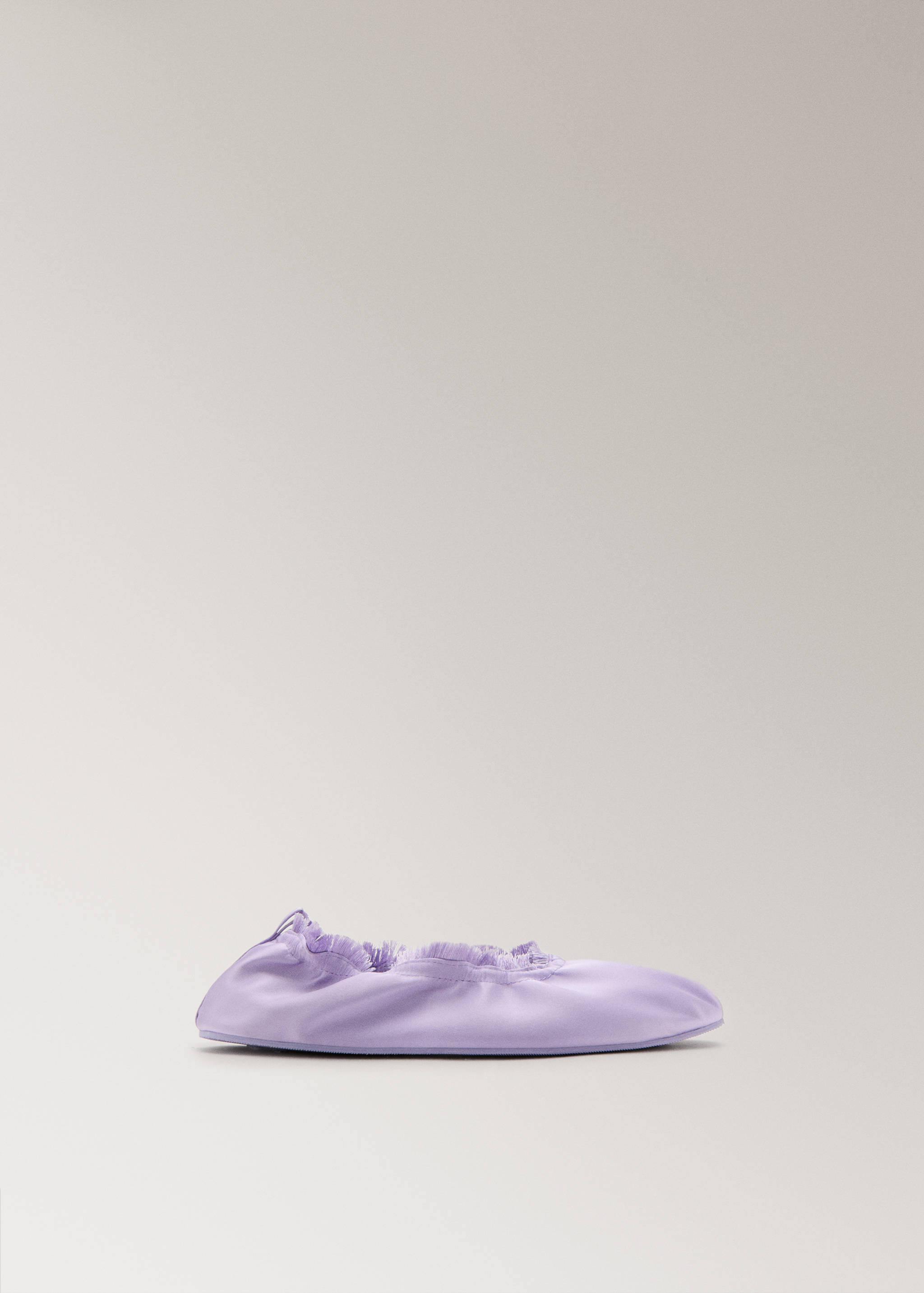 Satin ballet flats with elastic - Article without model