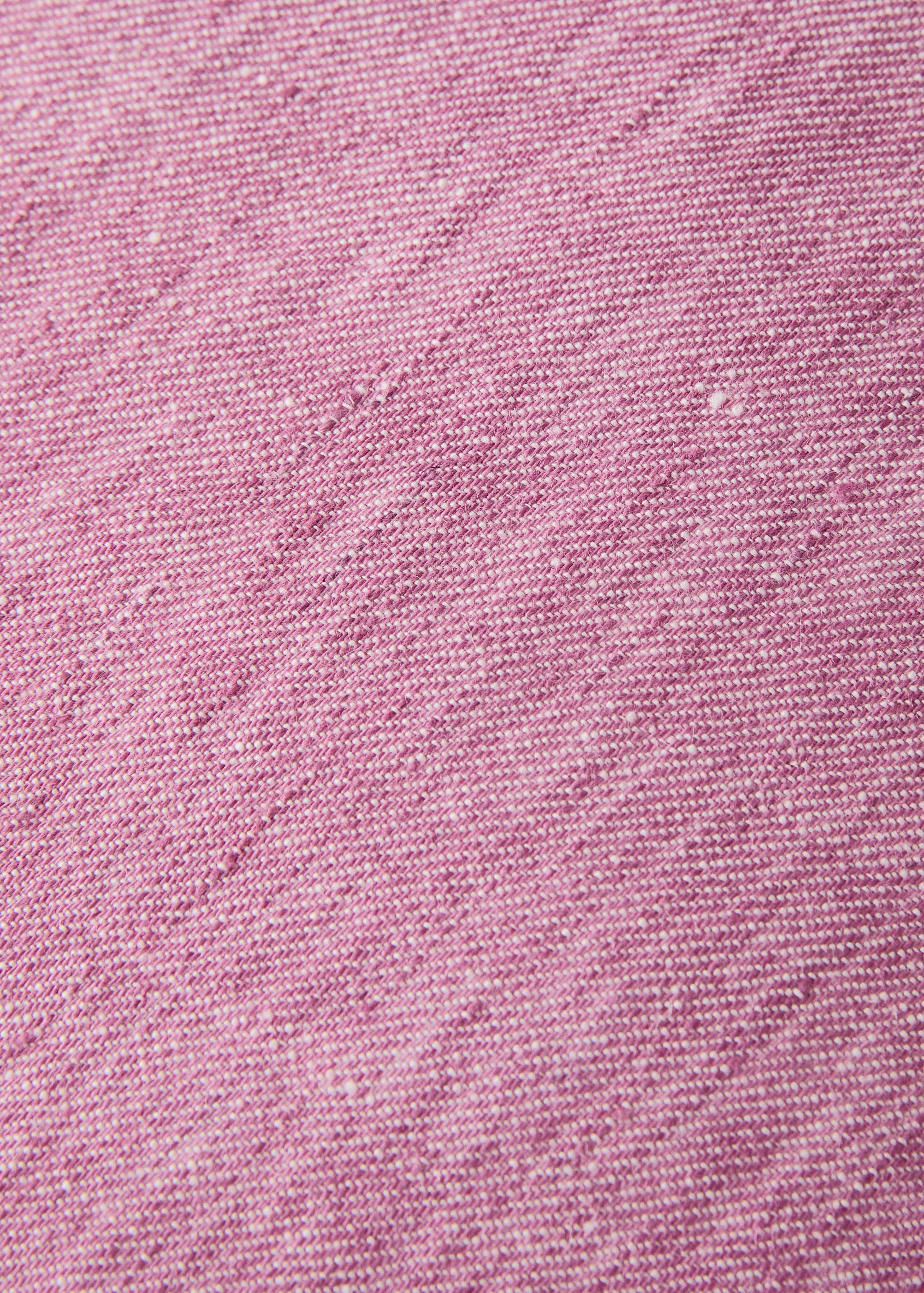 Housse de coussin en lin avec détail overlock 40x60 cm - Détail de l'article 3