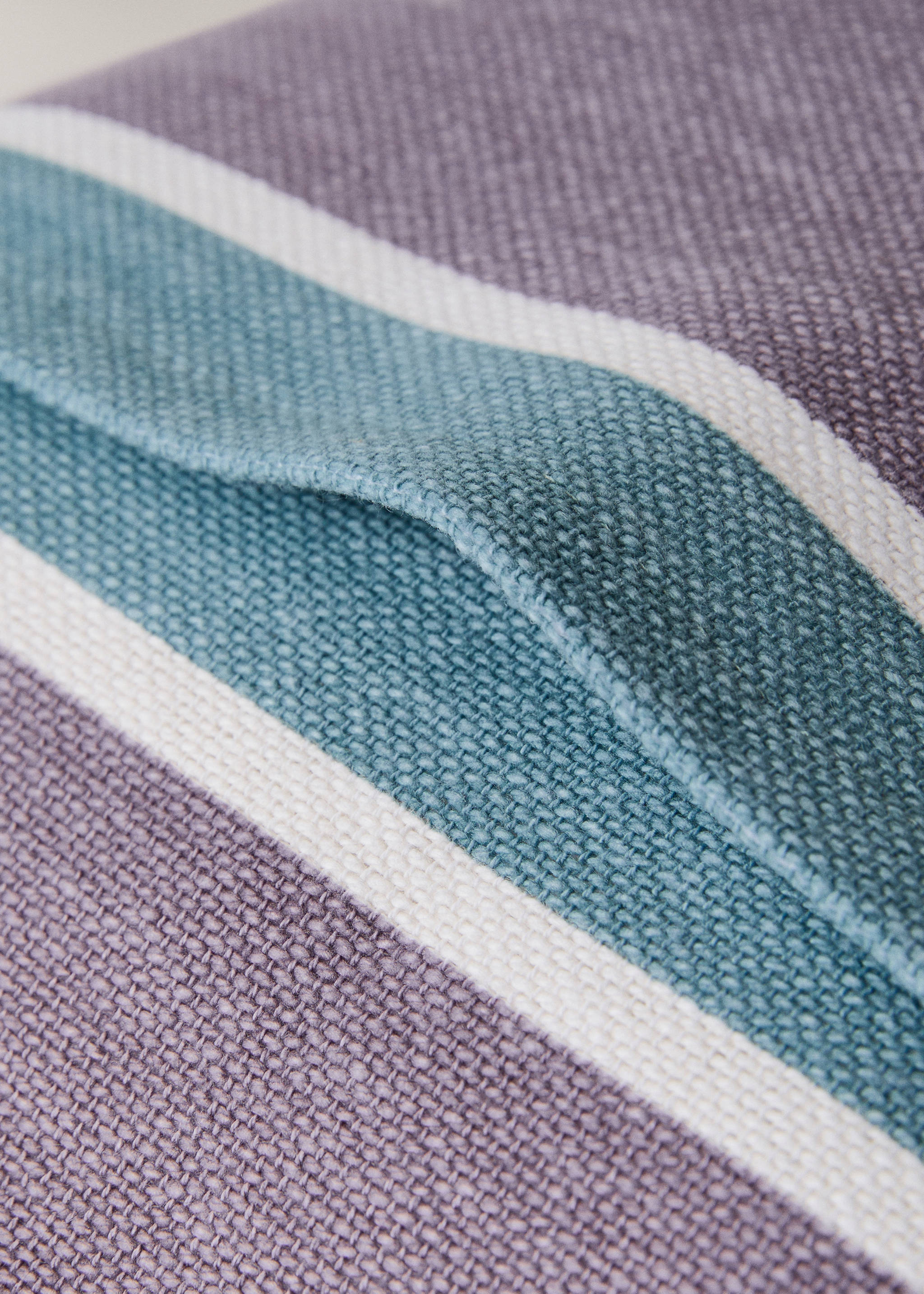Baumwoll-Kissenhülle mit Streifenmuster 30 x 50 cm - Detail des Artikels 2