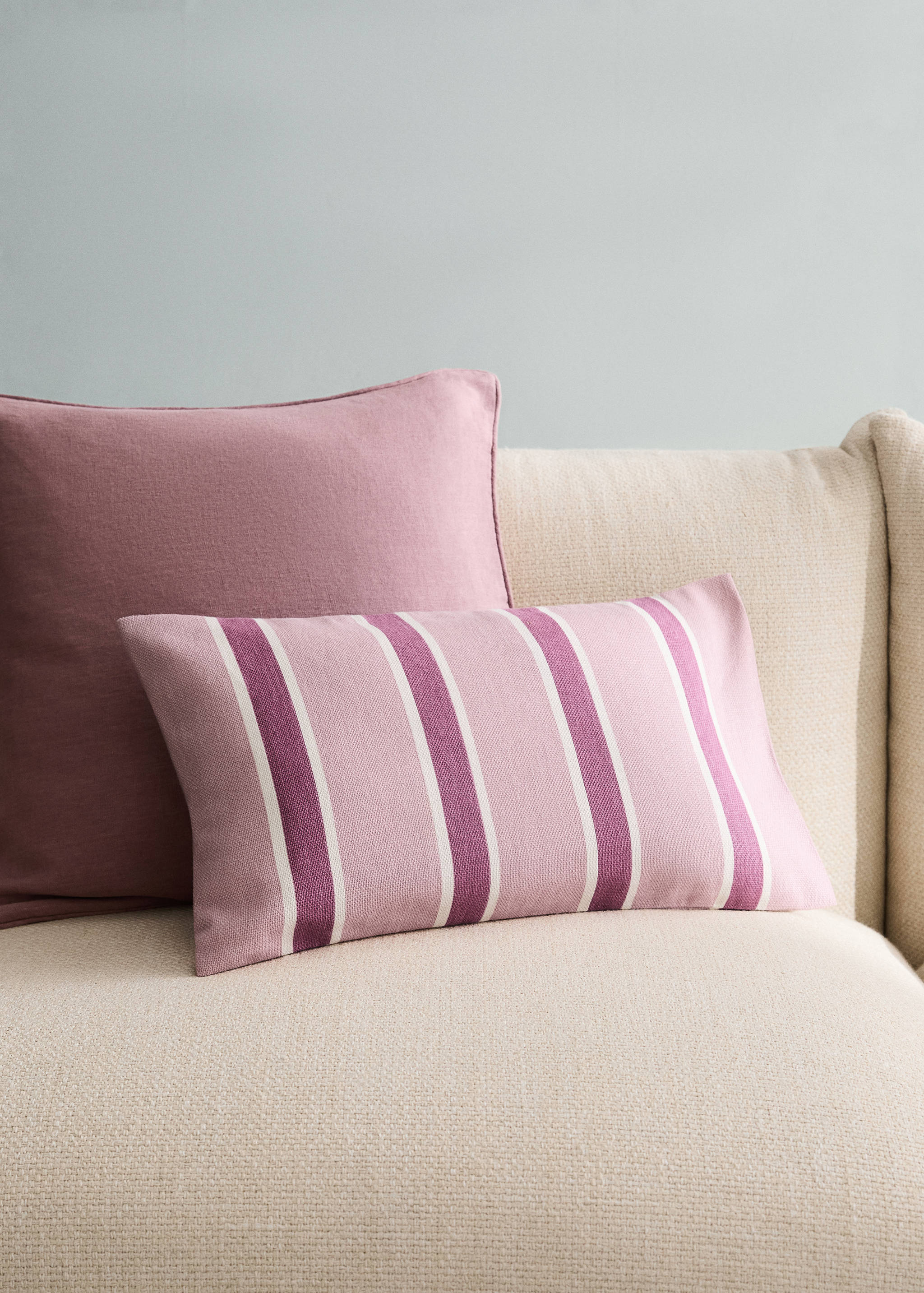 Baumwoll-Kissenhülle mit Streifenmuster 30 x 50 cm - Allgemeine Ansicht