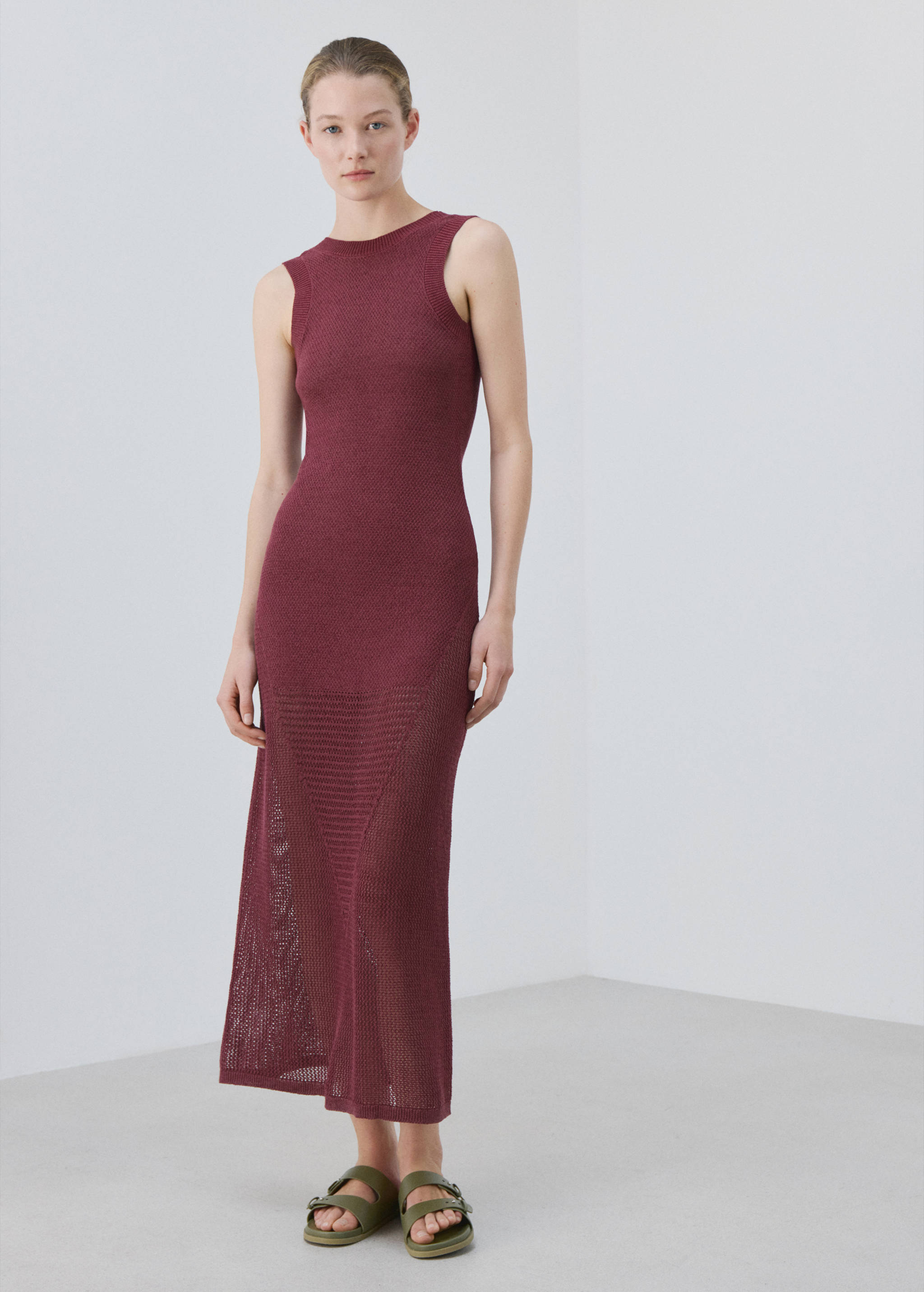 Вязаное платье кроше - Деталь изделия 6