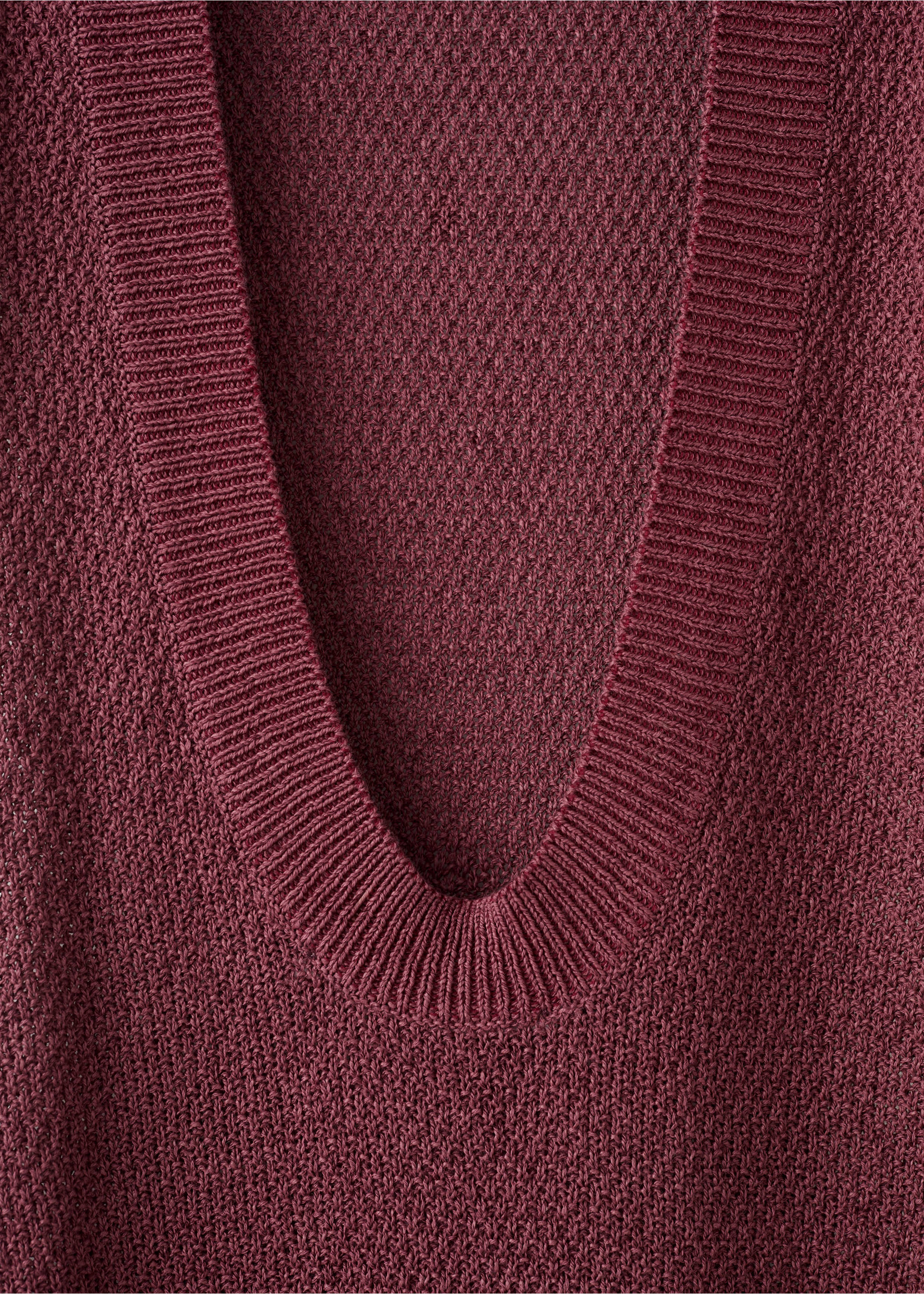 Robe maille crochet - Détail de l'article 8, Bordeaux. Ref: 27023322-00.