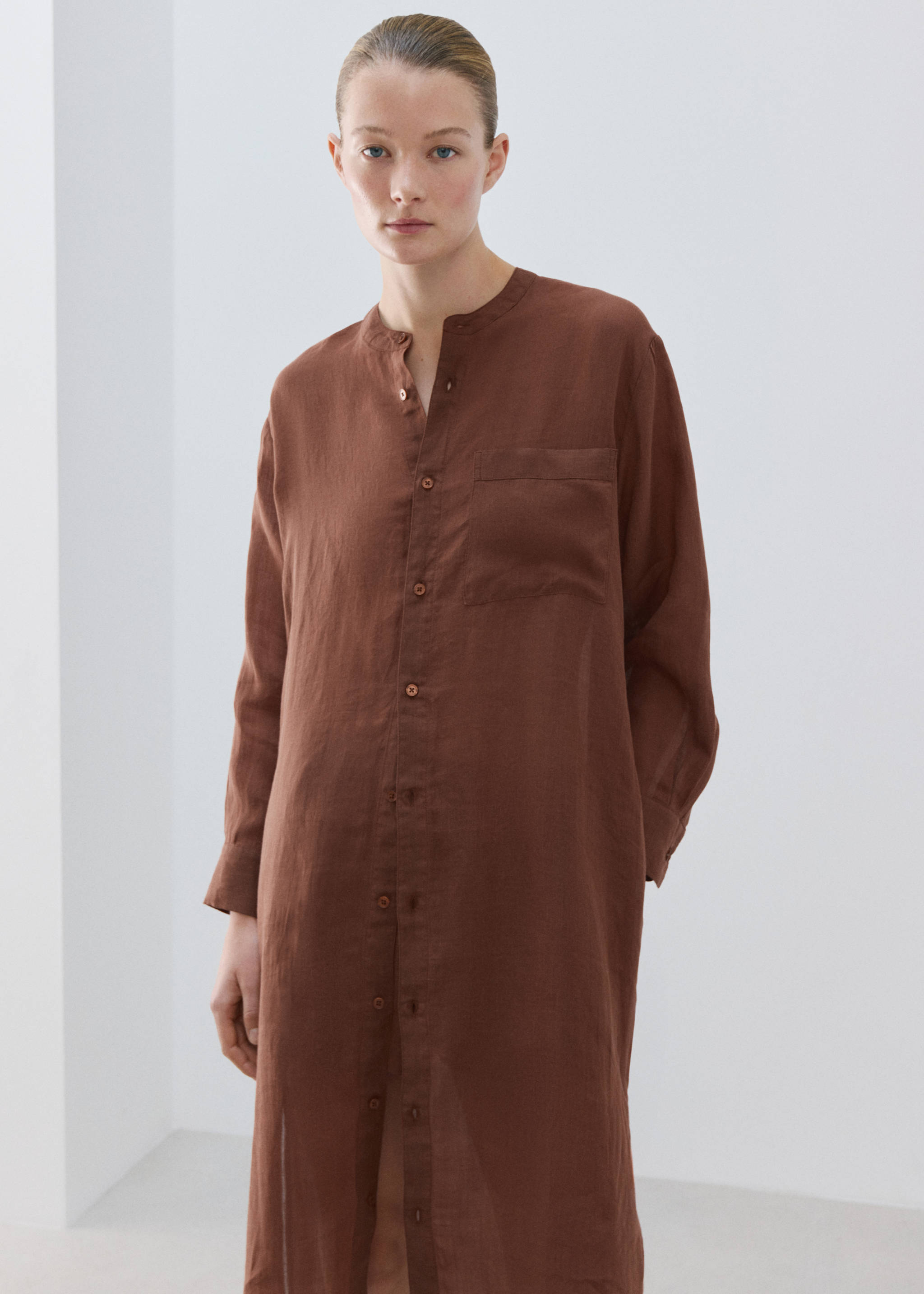 Ramie nightdress - Medium plane