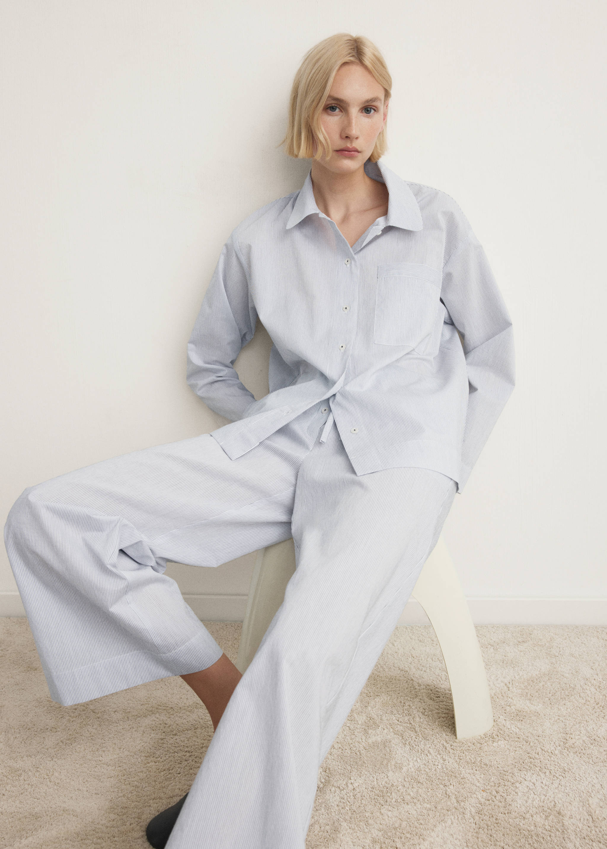 Pantalon pyjama coton rayures - Détail de l'article 2