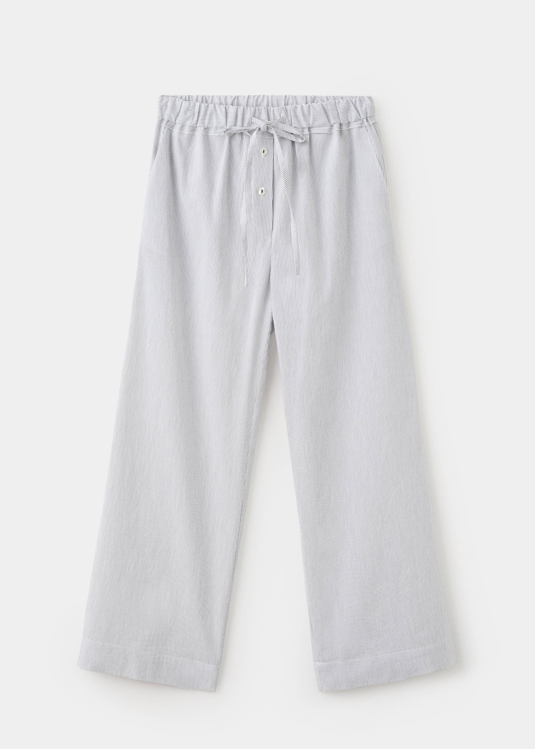Pantalon pyjama coton rayures - Article sans modèle