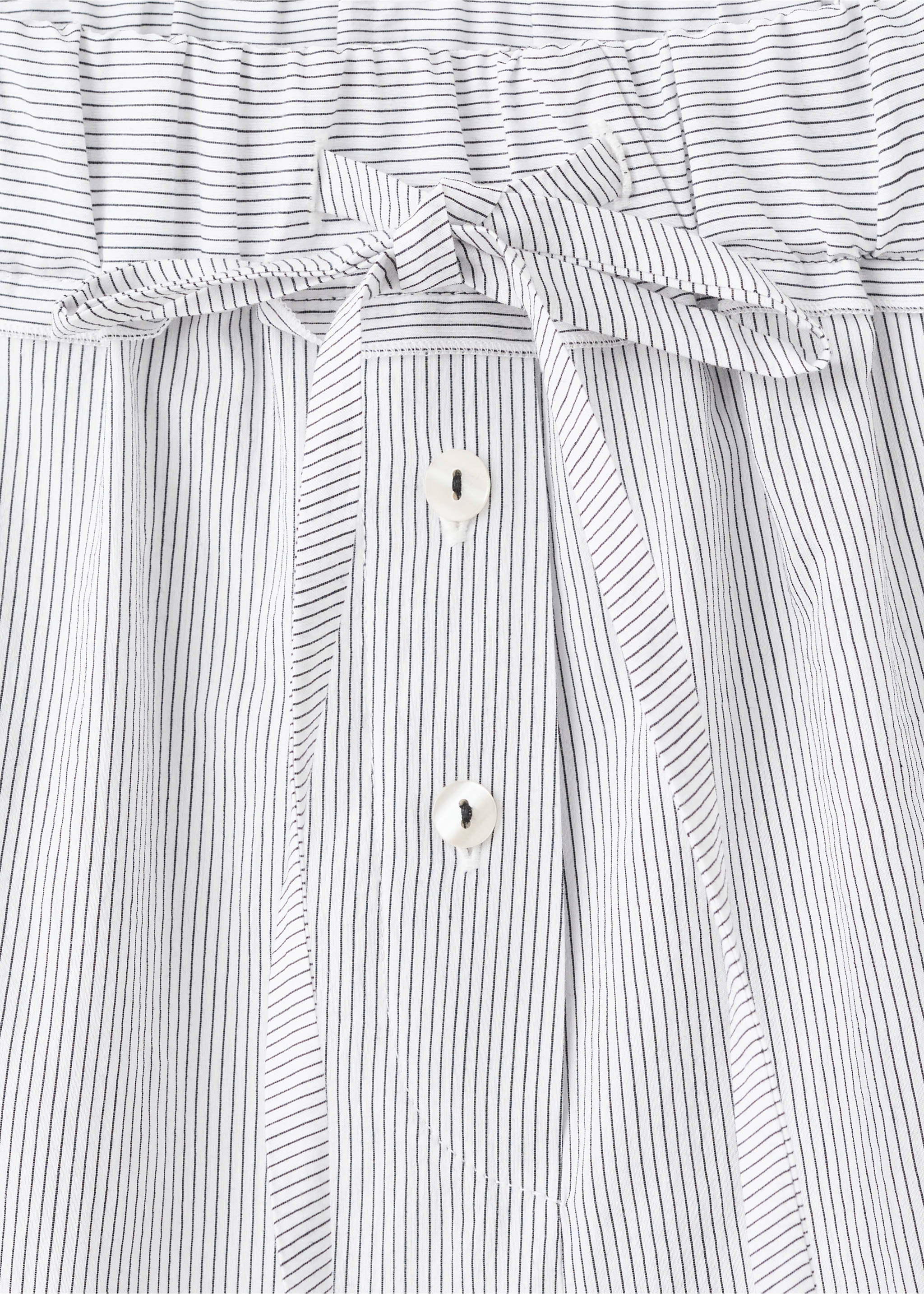 Pantalon pyjama coton rayures - Détail de l'article 8, Blanc. Ref: 27023325-00.