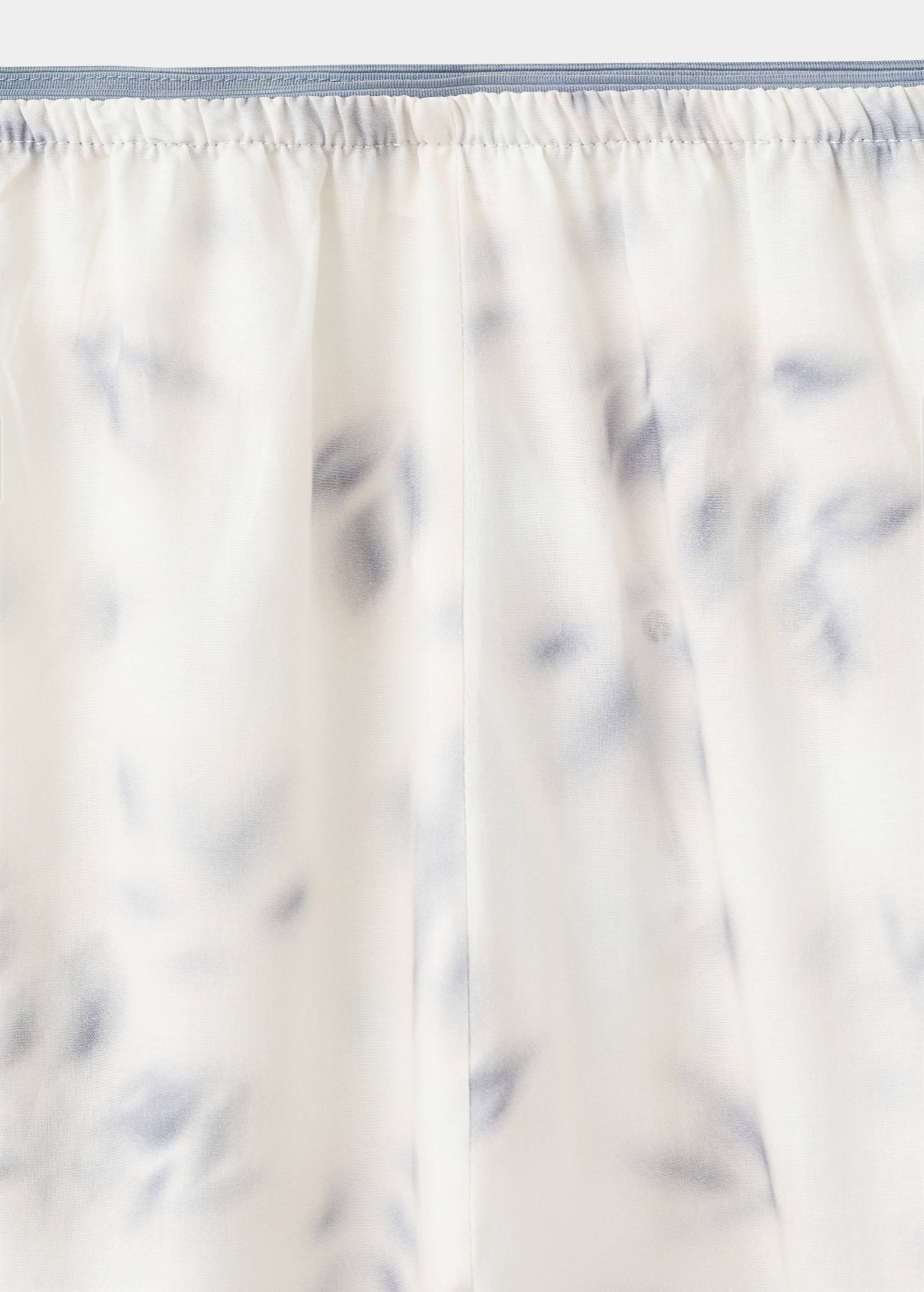 Watercolour print cotton pyjama bottoms - Details of the article 8