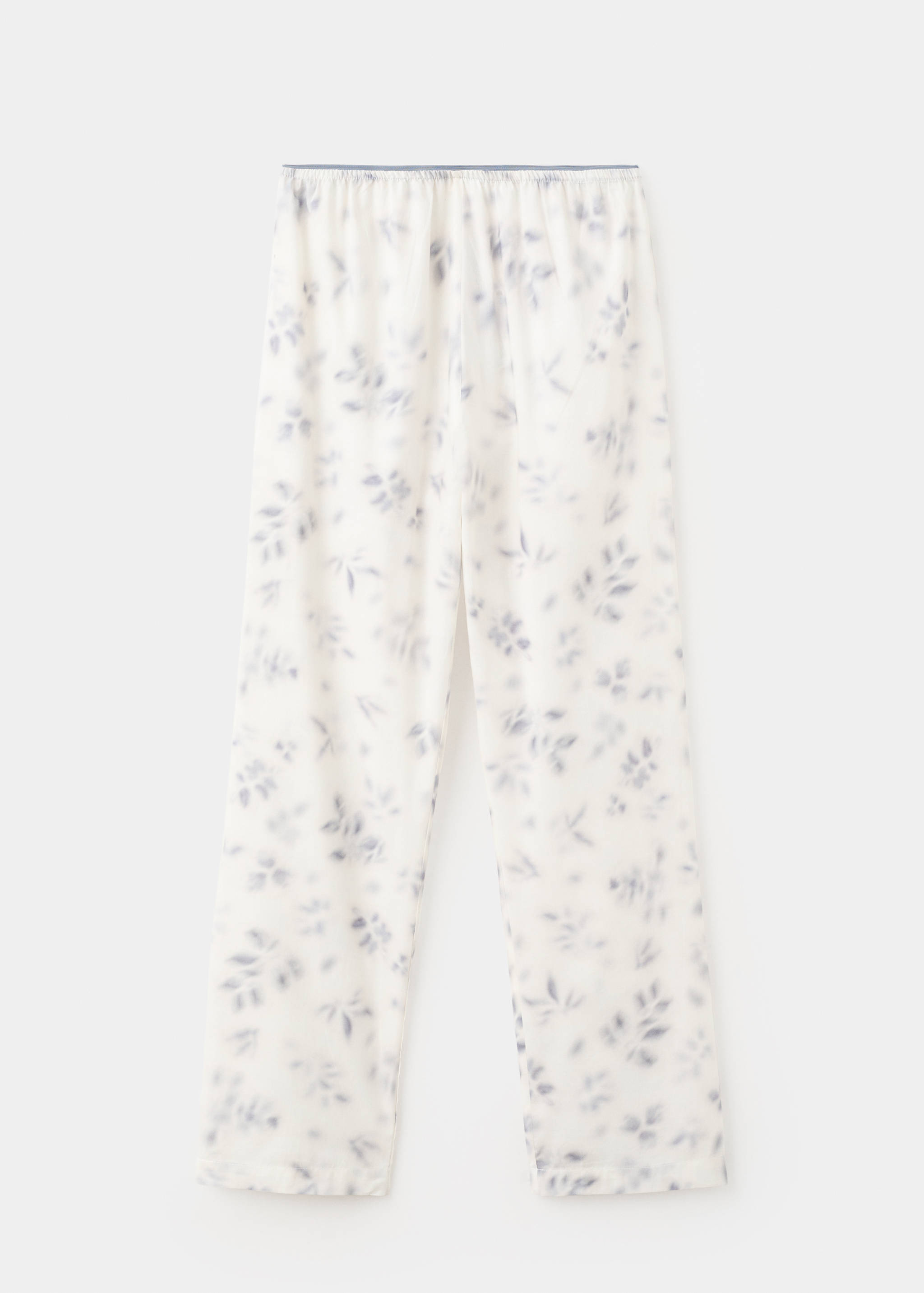 Baumwoll-Pyjamahose mit Aquarell-Print - Artikel ohne Model