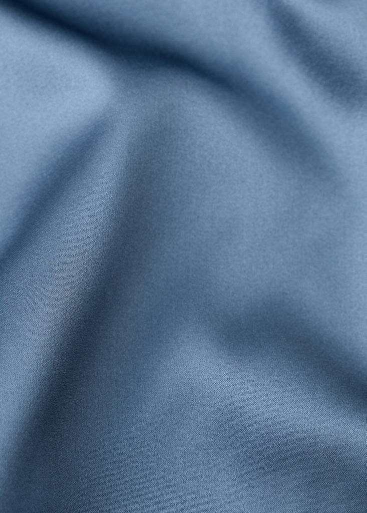 Silk pyjama top — Blue