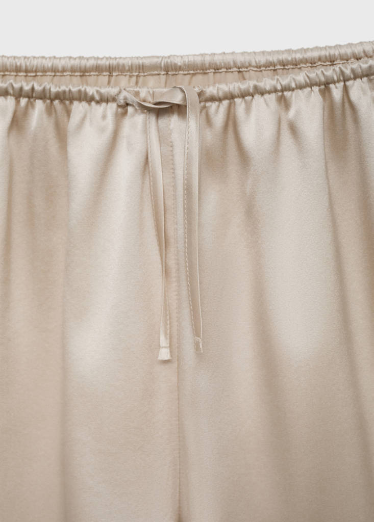 Silk pyjama shorts — Light/Pastel Grey