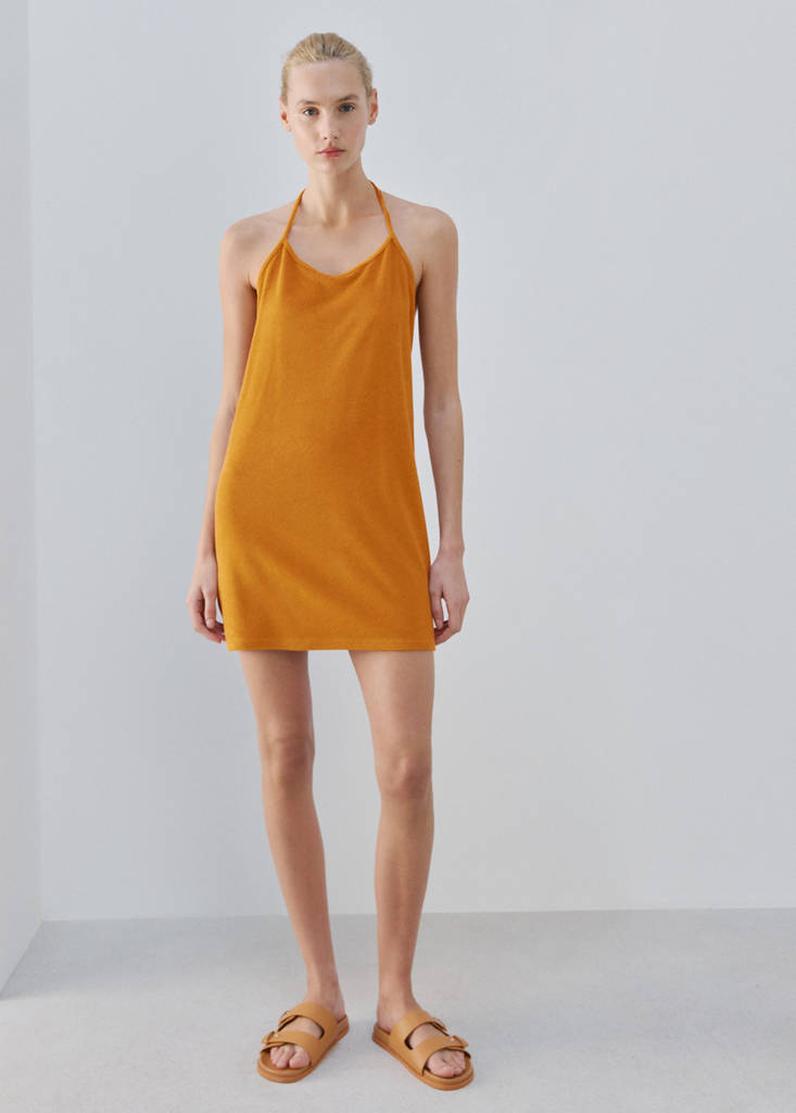 Terry cotton nightdress — Orange