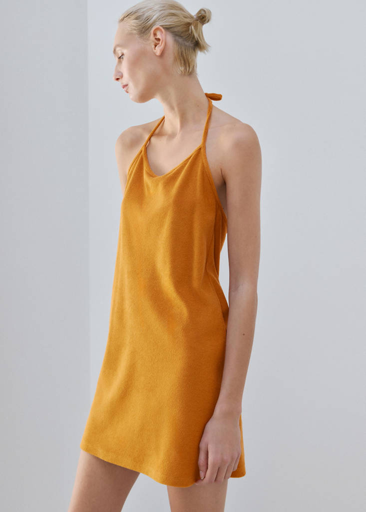 Terry cotton nightdress — Orange