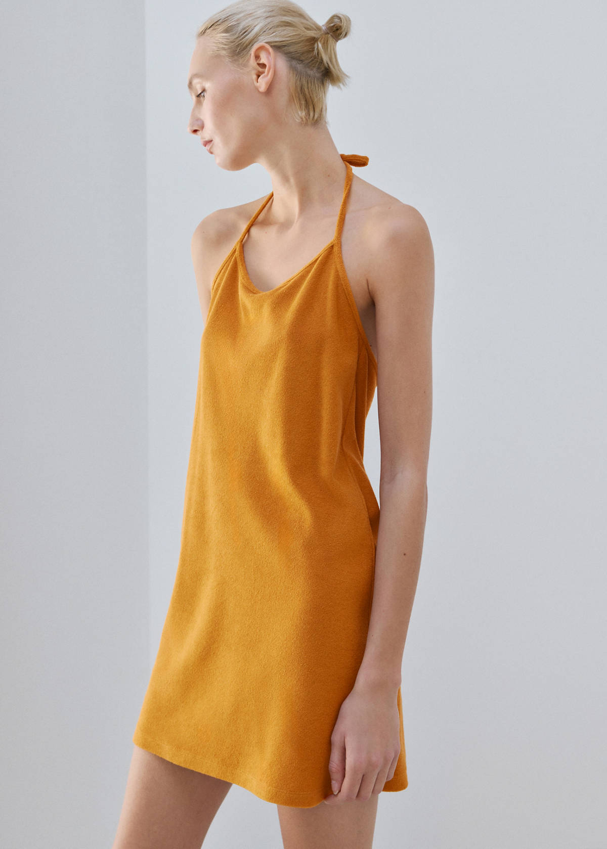Terry cotton nightdress — Orange