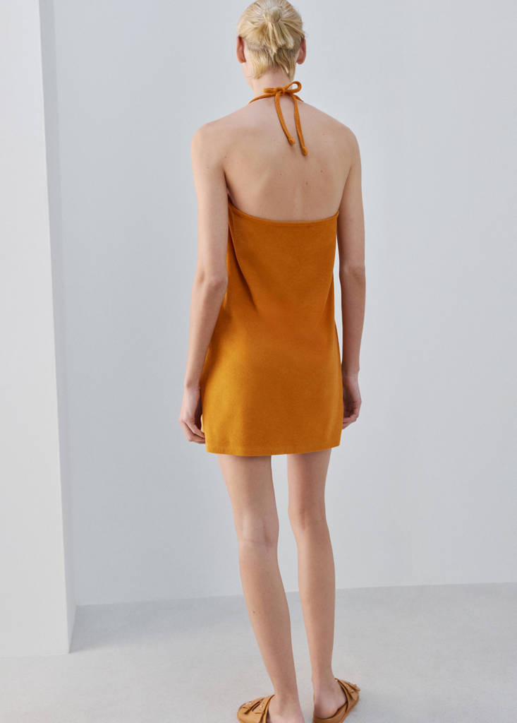 Terry cotton nightdress — Orange