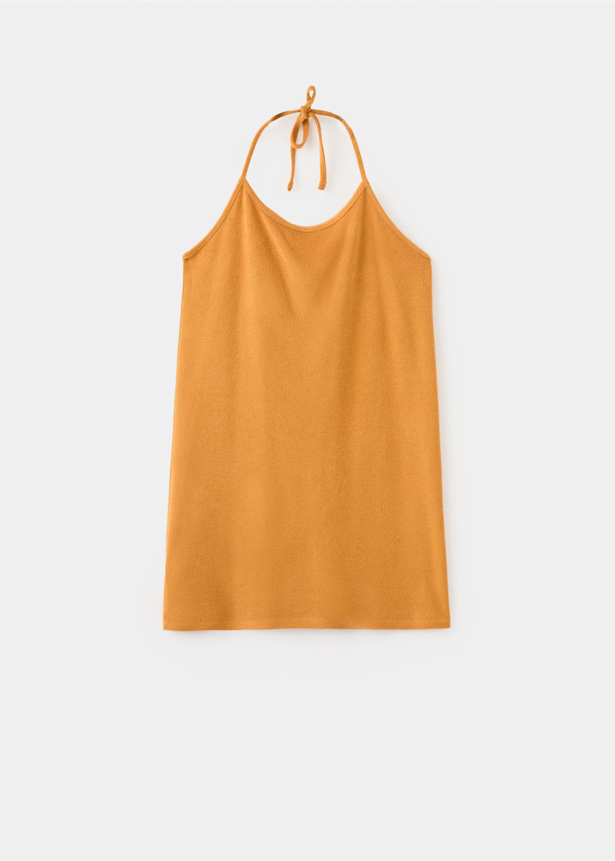 Terry cotton nightdress - Article without model, Orange. Ref: 27023330-00.