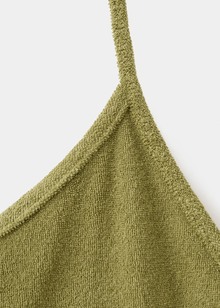 Terry cotton nightdress — Khaki