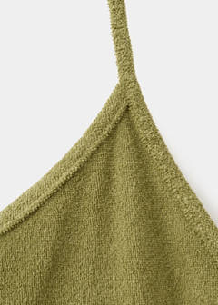Terry cotton nightdress — Khaki 7