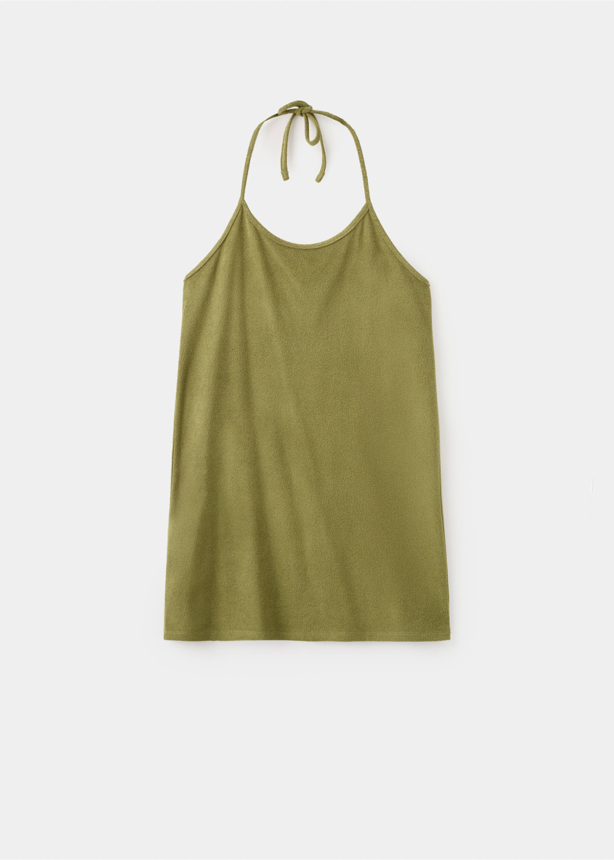 Chemise de nuit en coton bouclette - Article sans modèle, Kaki. Ref: 27023330-00.