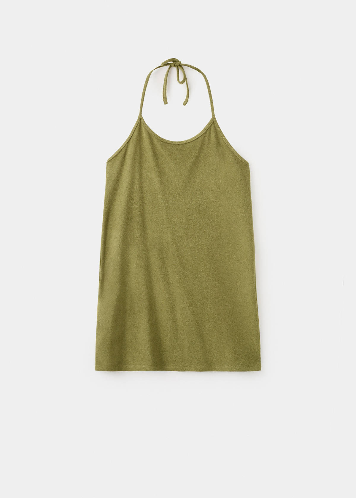 Terry cotton nightdress — Khaki