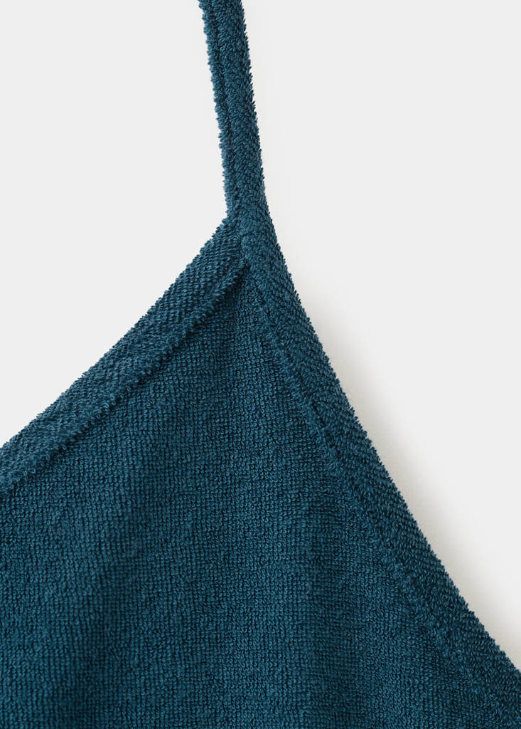 Terry cotton nightdress — Blue