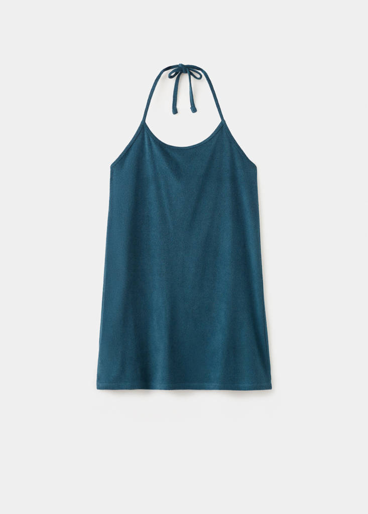 Terry cotton nightdress — Blue