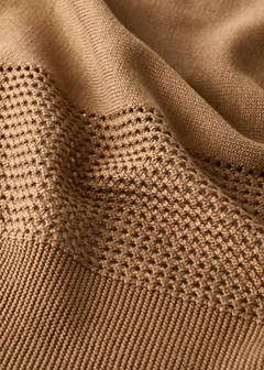 Cotton openwork baby blanket — Ecru 3