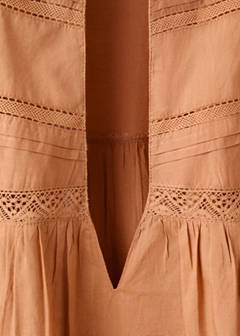 Cotton nightgown with openwork details — Copper 6