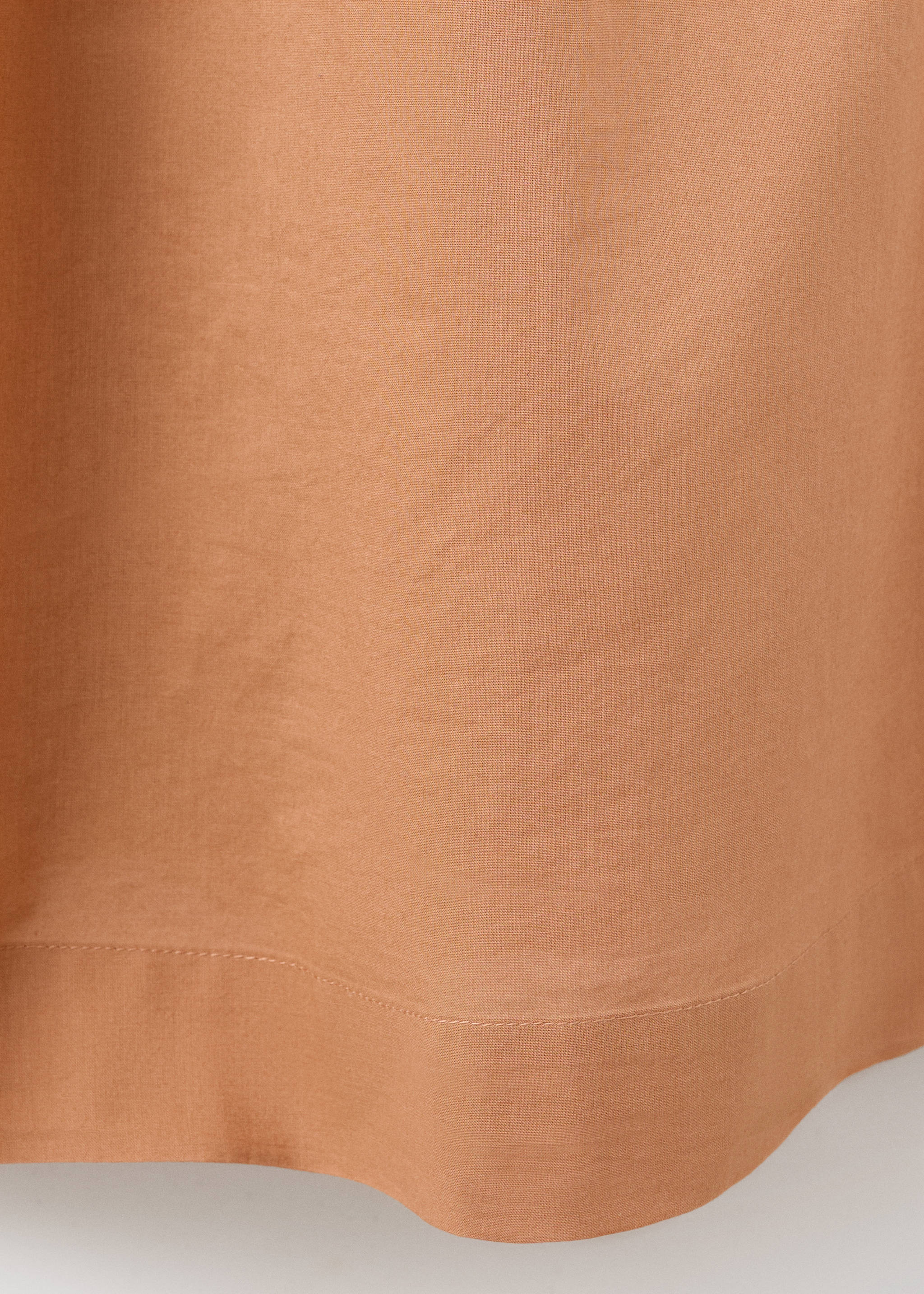 Cotton nightgown with openwork details - Details of the article 0