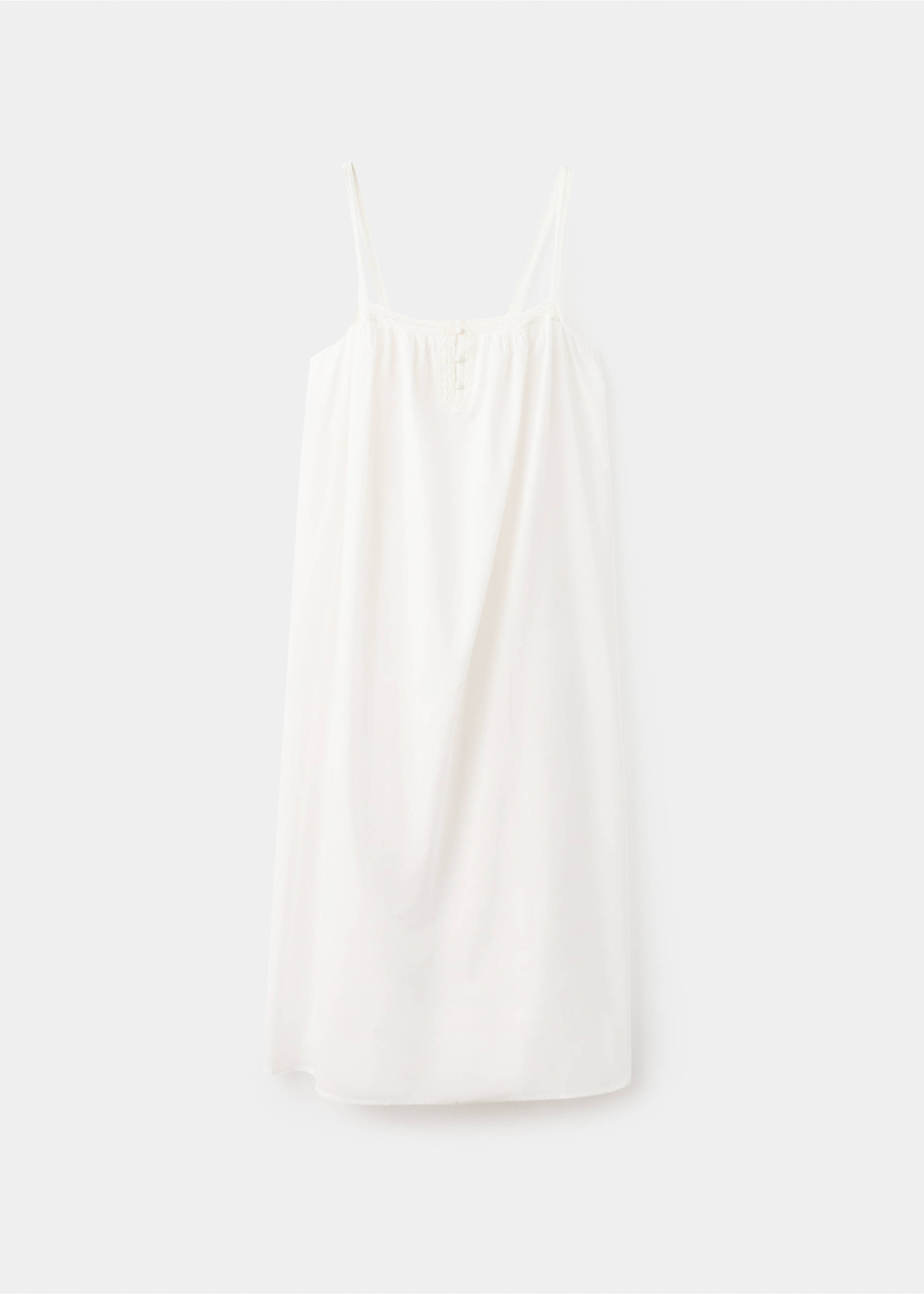 Cotton lace nightgown - Article without model, White. Ref: 27023335-00.