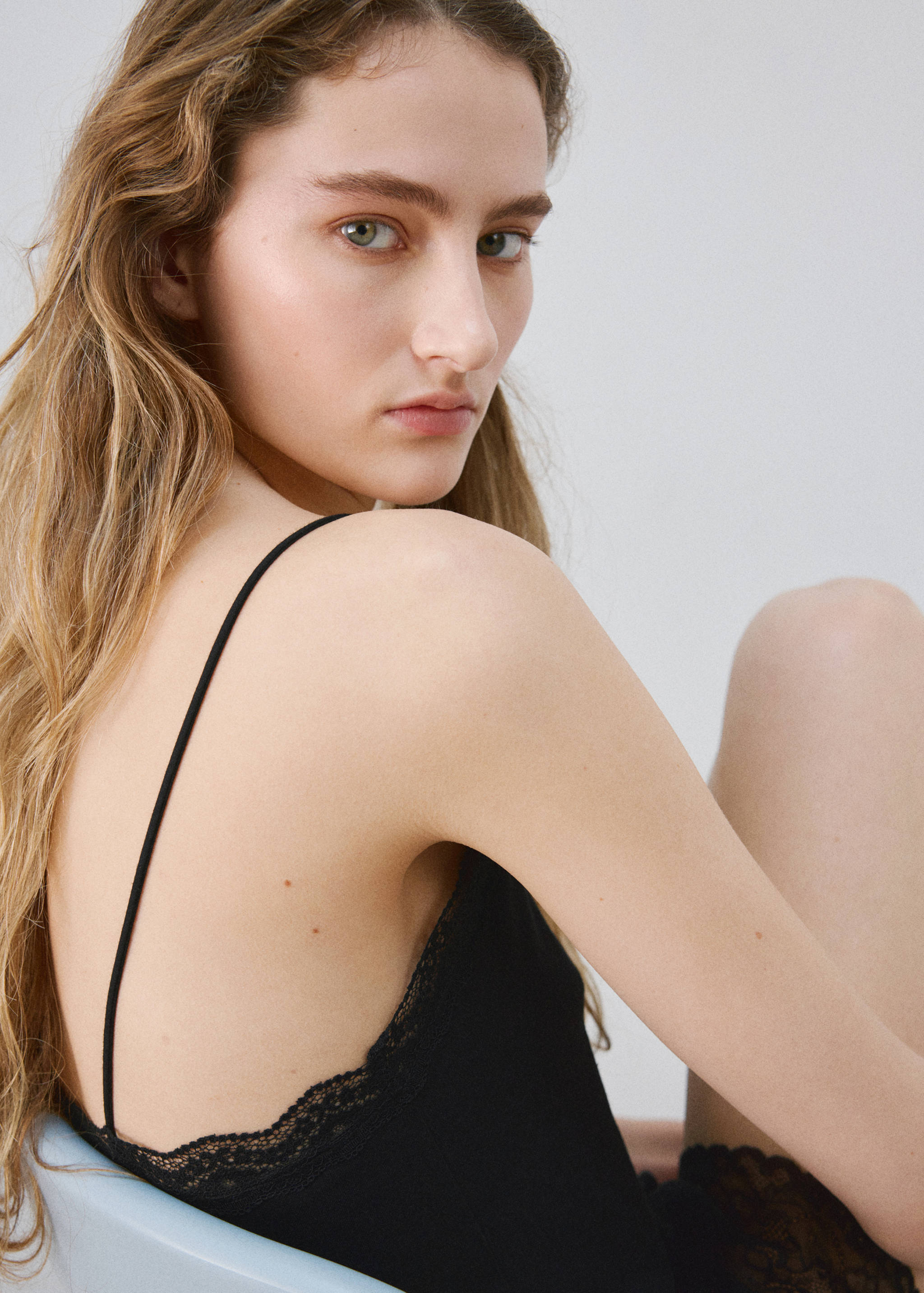 Nightdress with cut-out details - Details of the article 1