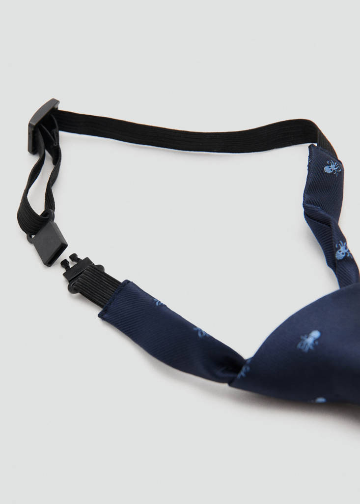 Octopus print tie — Navy