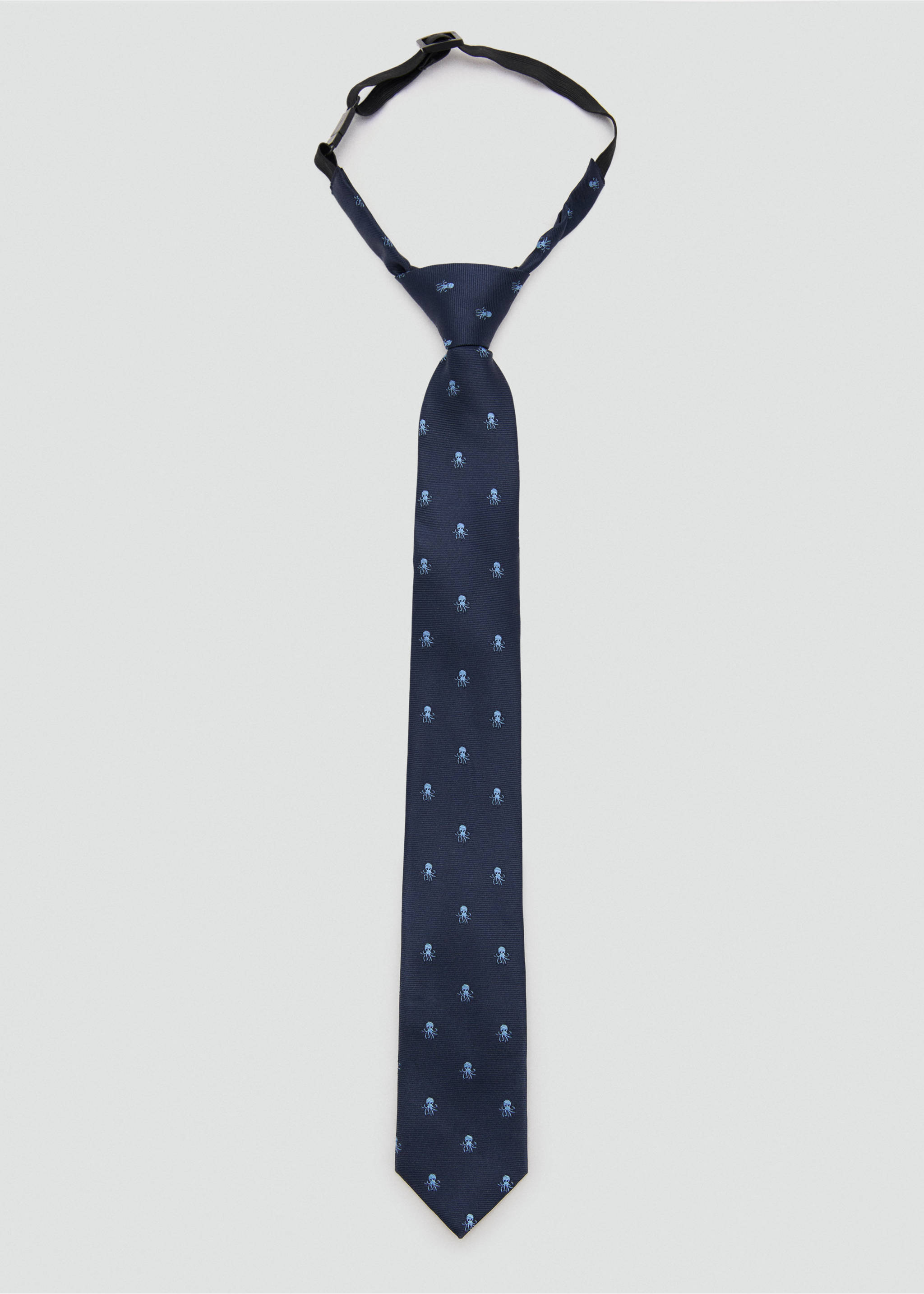 Corbata estampada pulpos - Artículo sin modelo, Azul marino. Ref: 27023708-00.