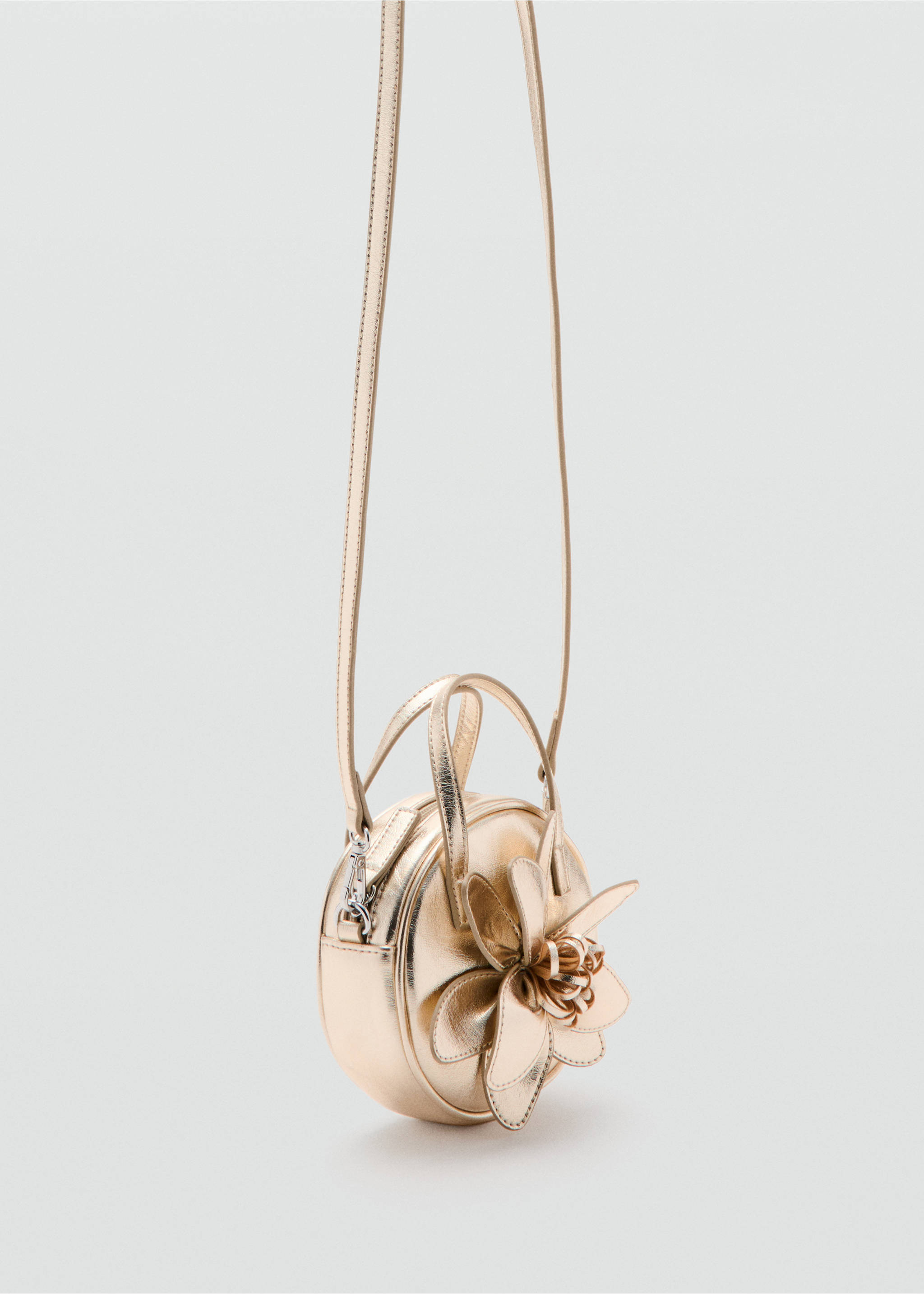 Mini floral bag - Medium plane, Gold. Ref: 27023709-00.