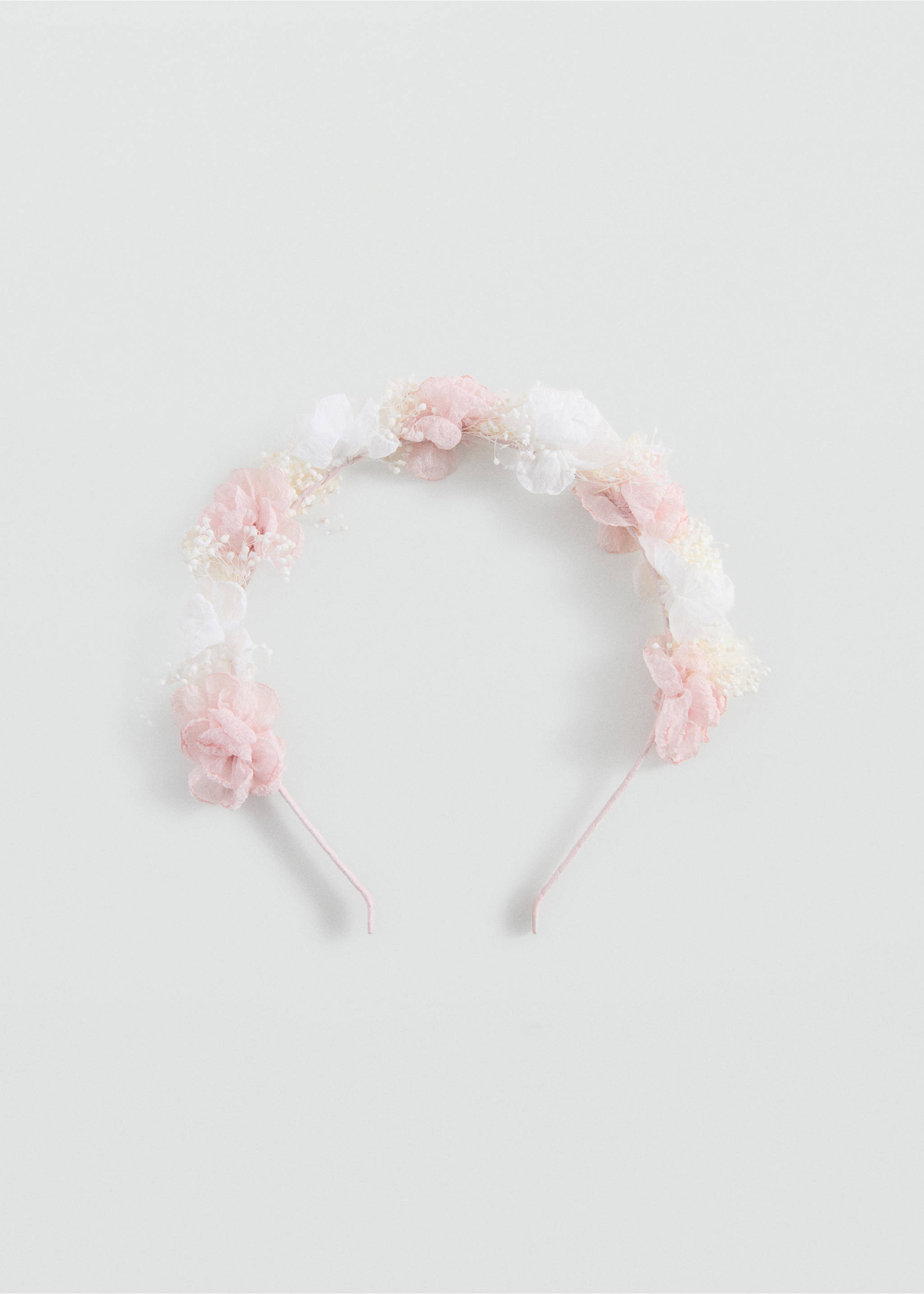 Serre-tête de fleurs en couleurs mélangées - Article sans modèle, Rose pâle. Ref: 27023710-00.