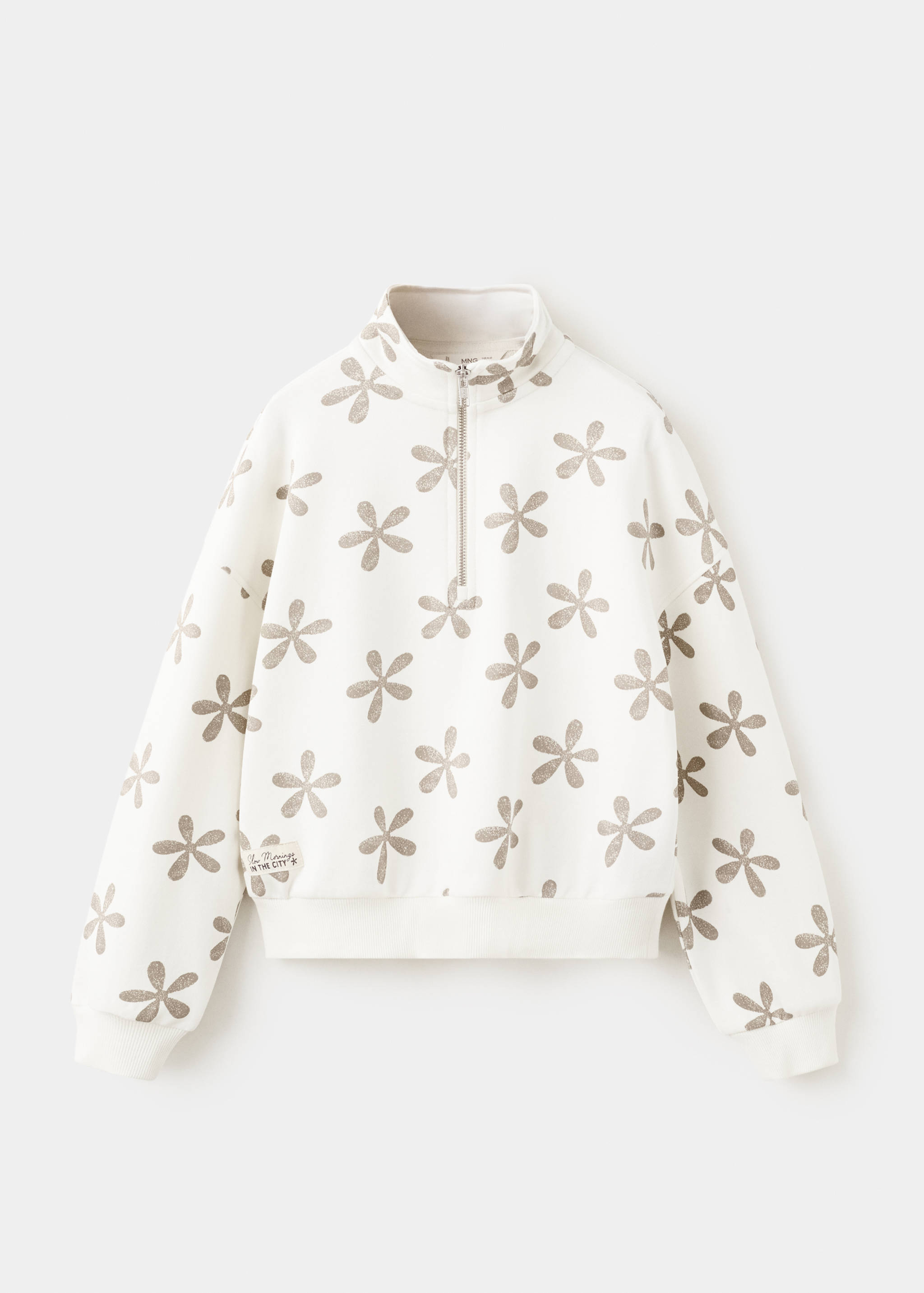 Floral printed sweatshirt - Article without model