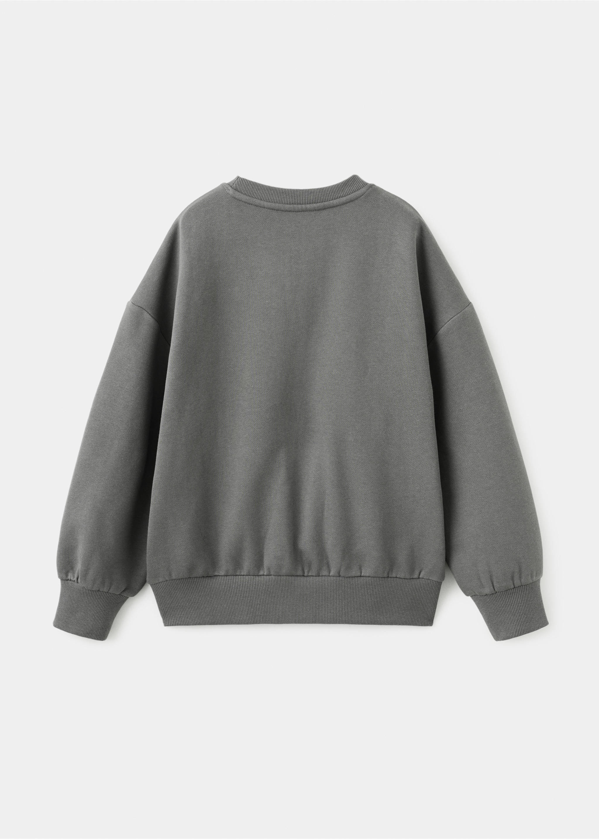 刺绣花朵棉质卫衣 - null, 深灰色. Ref: 27023718-00.