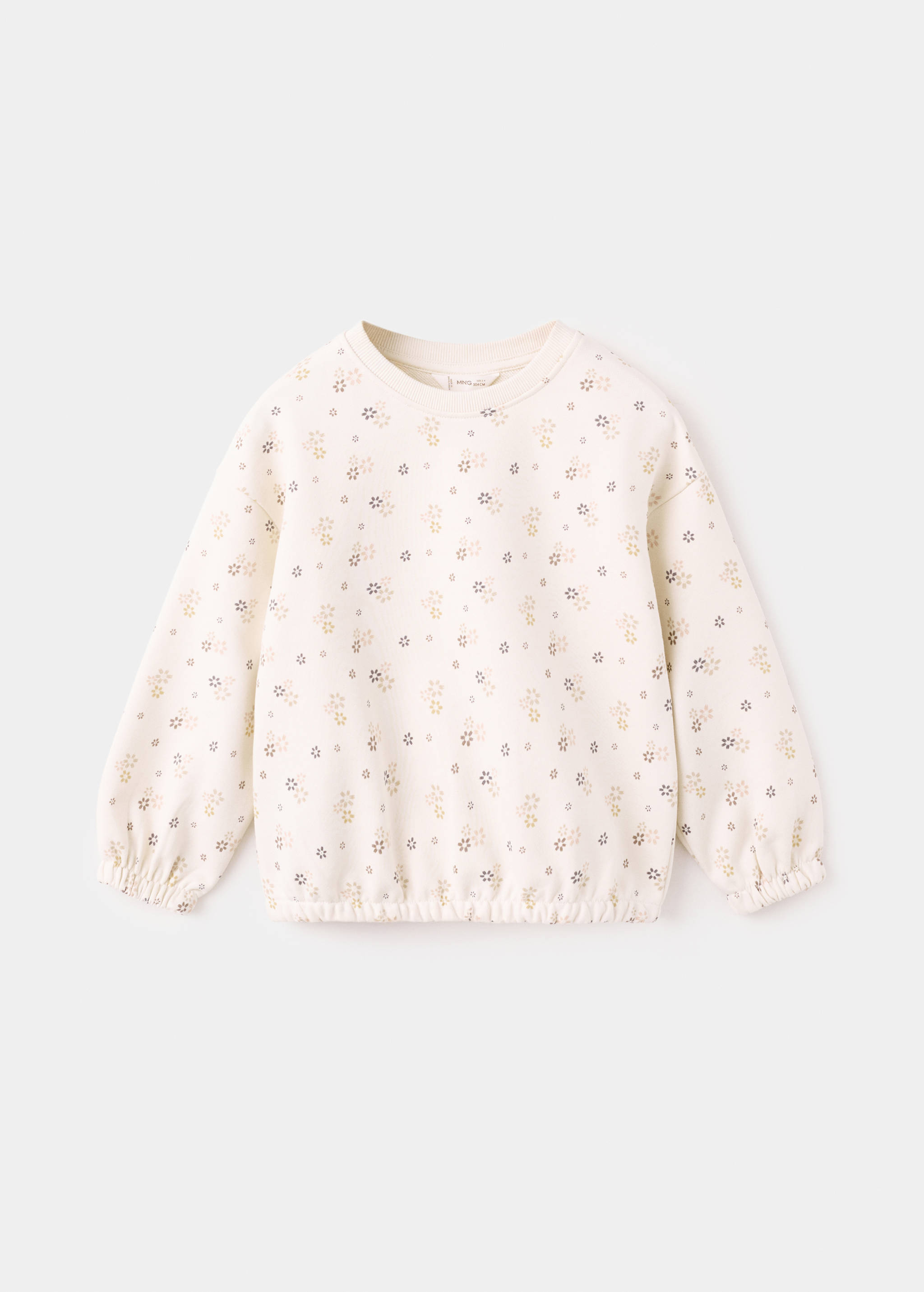 Sudadera algodón estampado floral - Artículo sin modelo