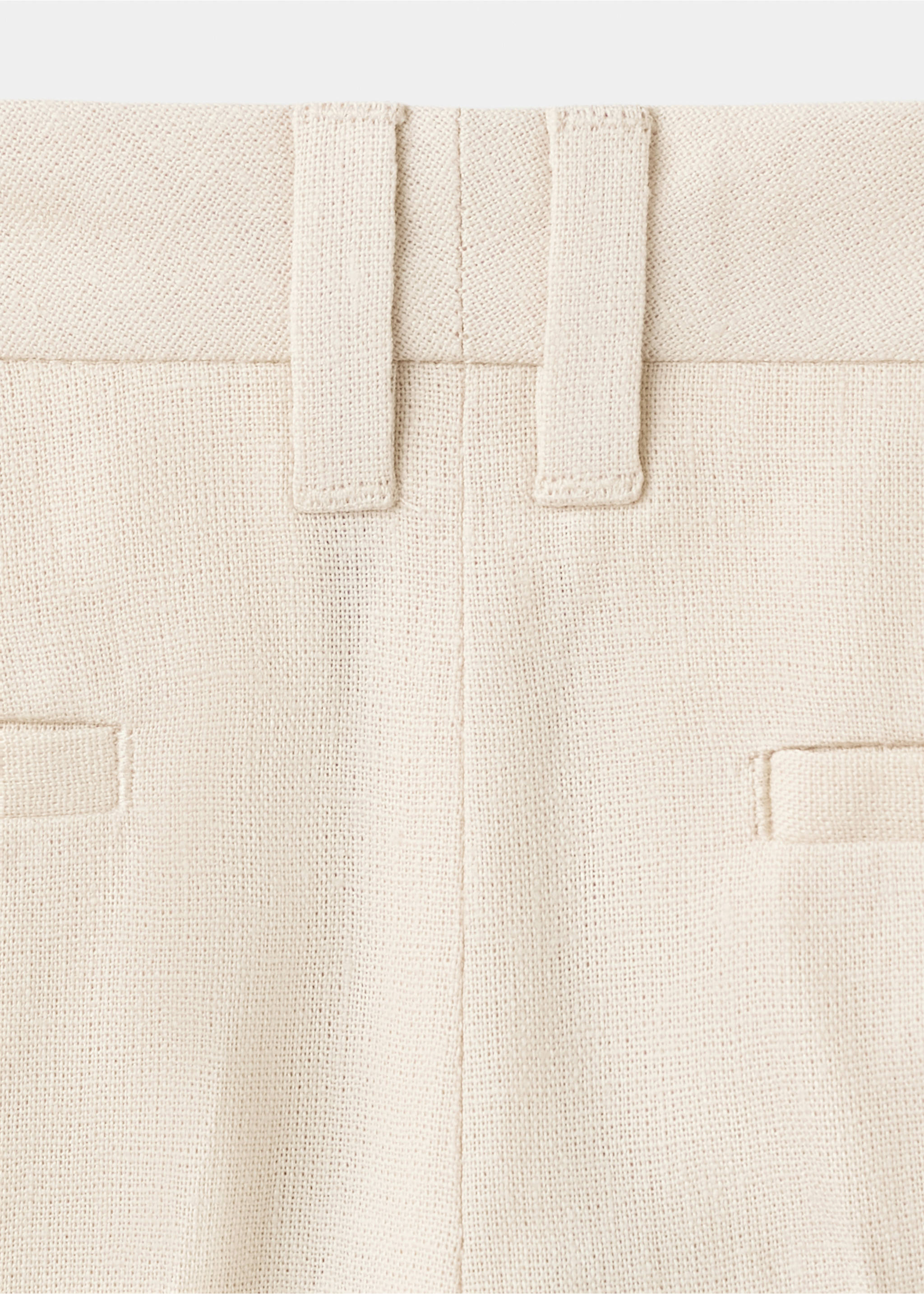 Pantalón lino - Detalle del artículo 0, Beige. Ref: 27023721-00.