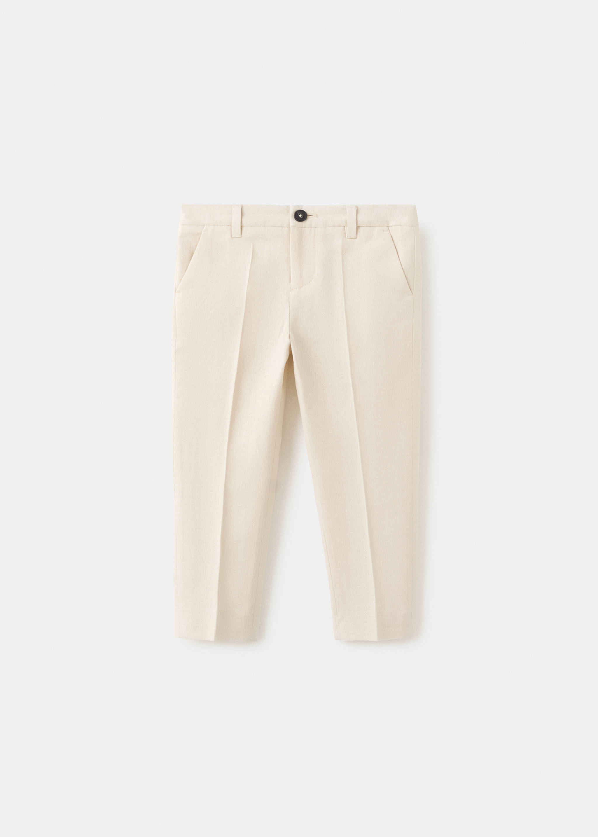 Linen-blend trousers - Article without model