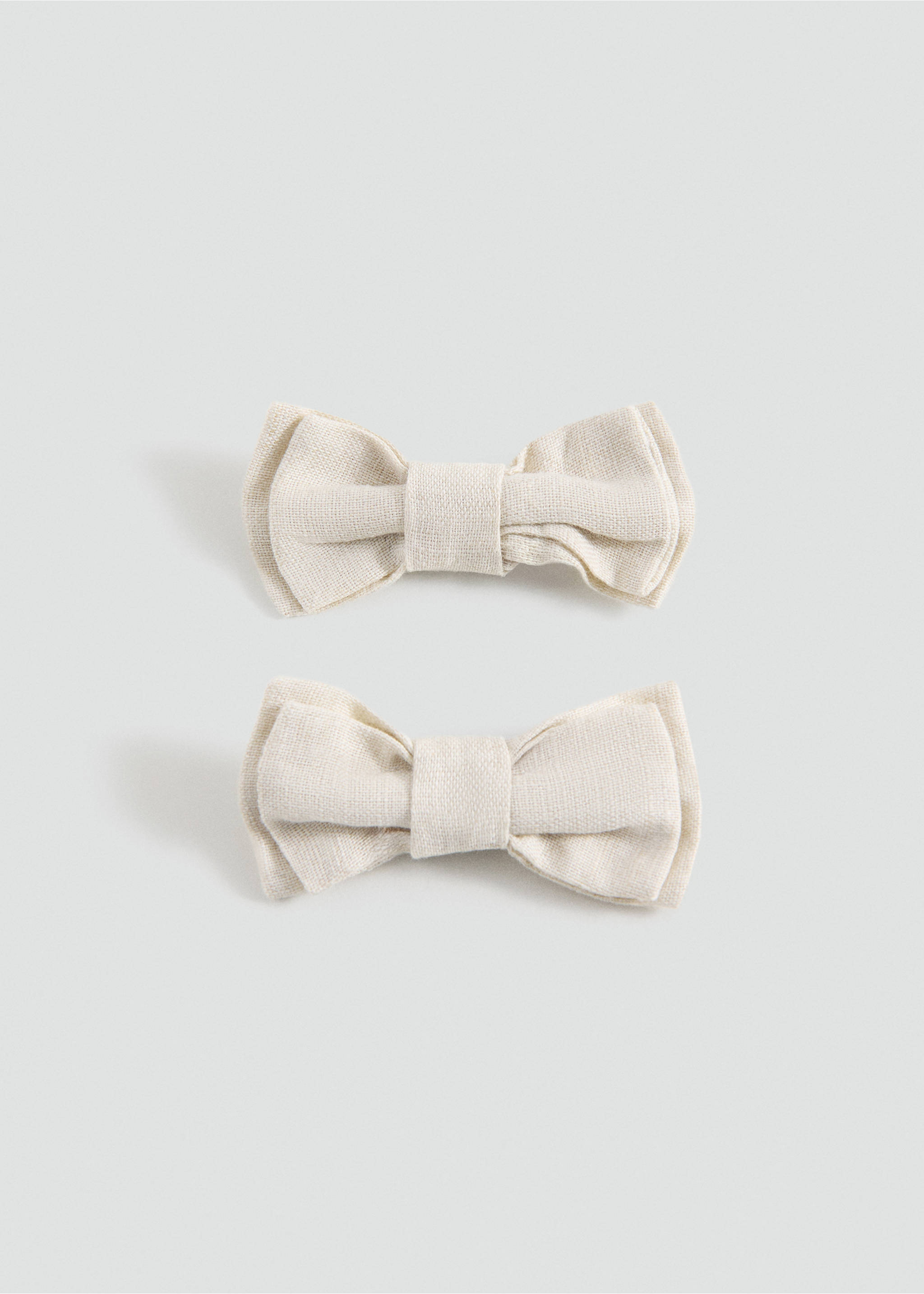 2 pack bow hairclip - Article without model, Sand. Ref: 27023731-00.