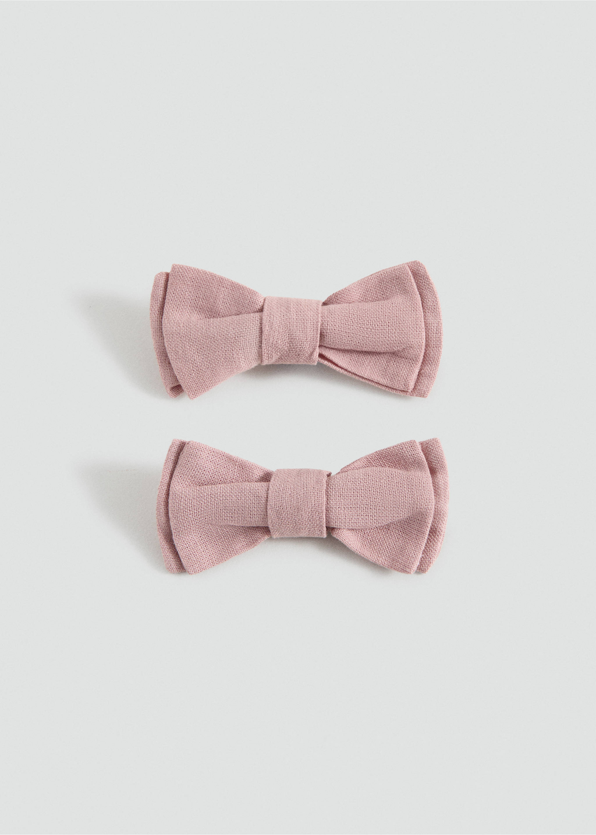 2 pack bow hairclip - Article without model, Pale Pink. Ref: 27023731-00.
