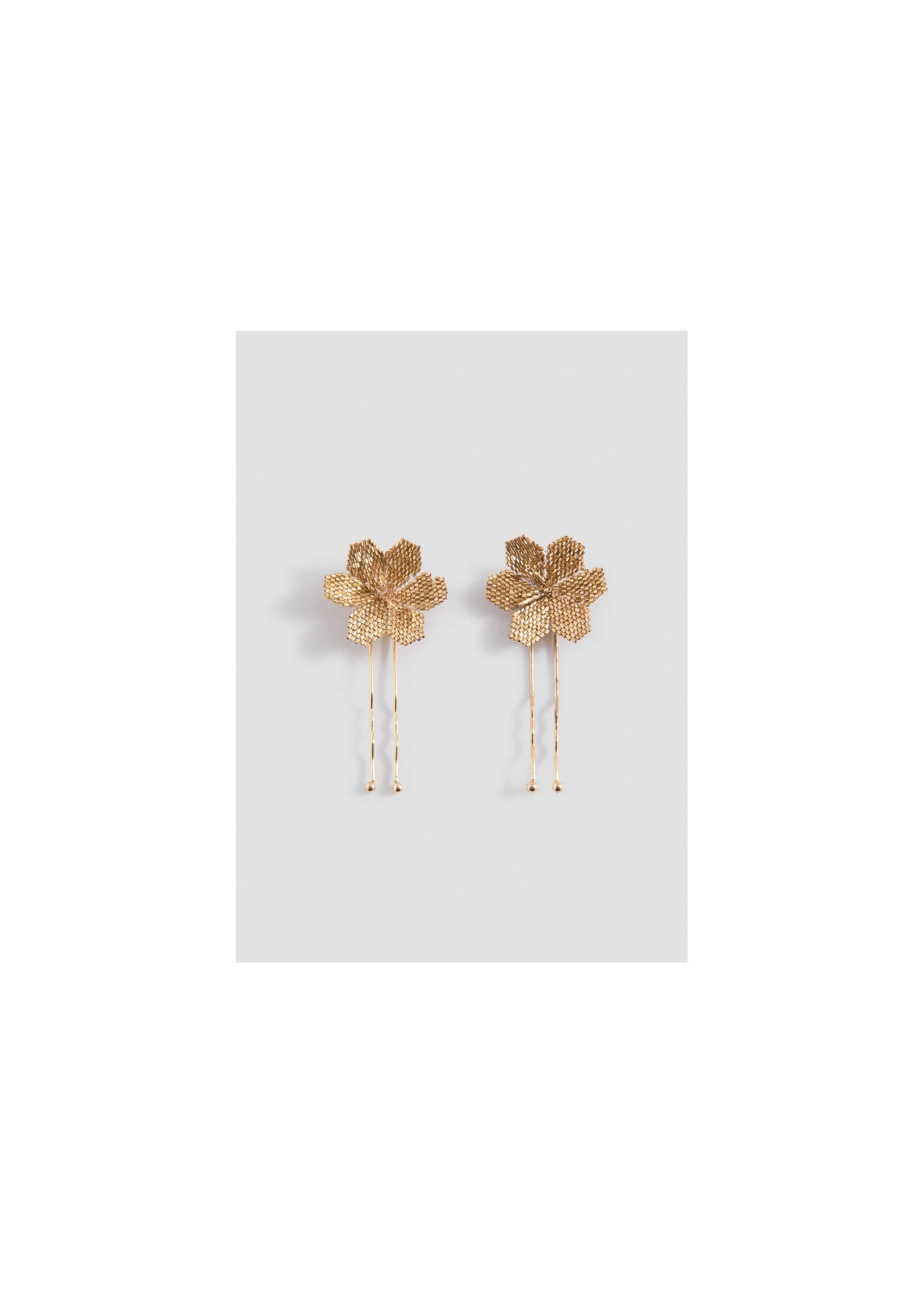 2 pack flower hairclips - Details of the article 6, Gold. Ref: 27023732-00.