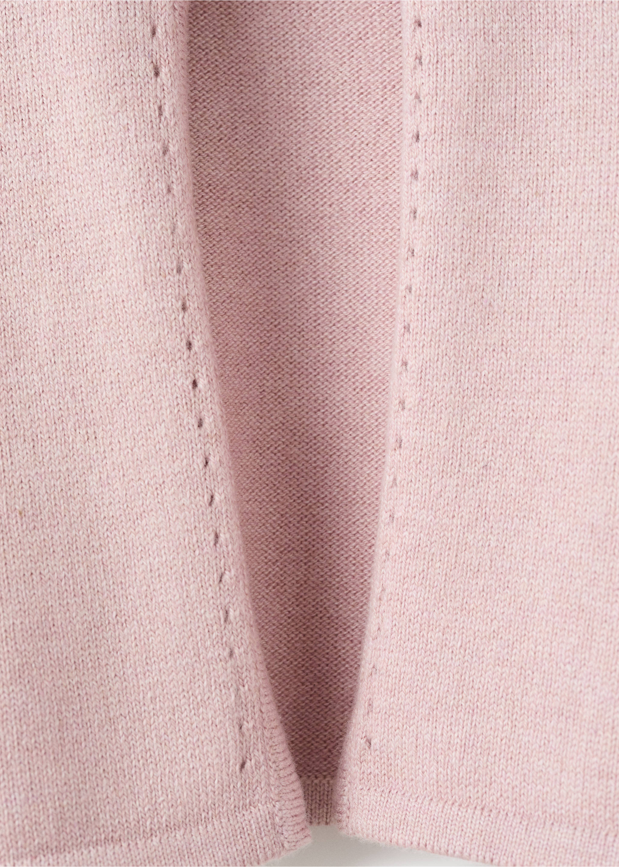 Cárdigan punto detalles calados - Detalle del artículo 8, Rosa palo. Ref: 27023735-00.