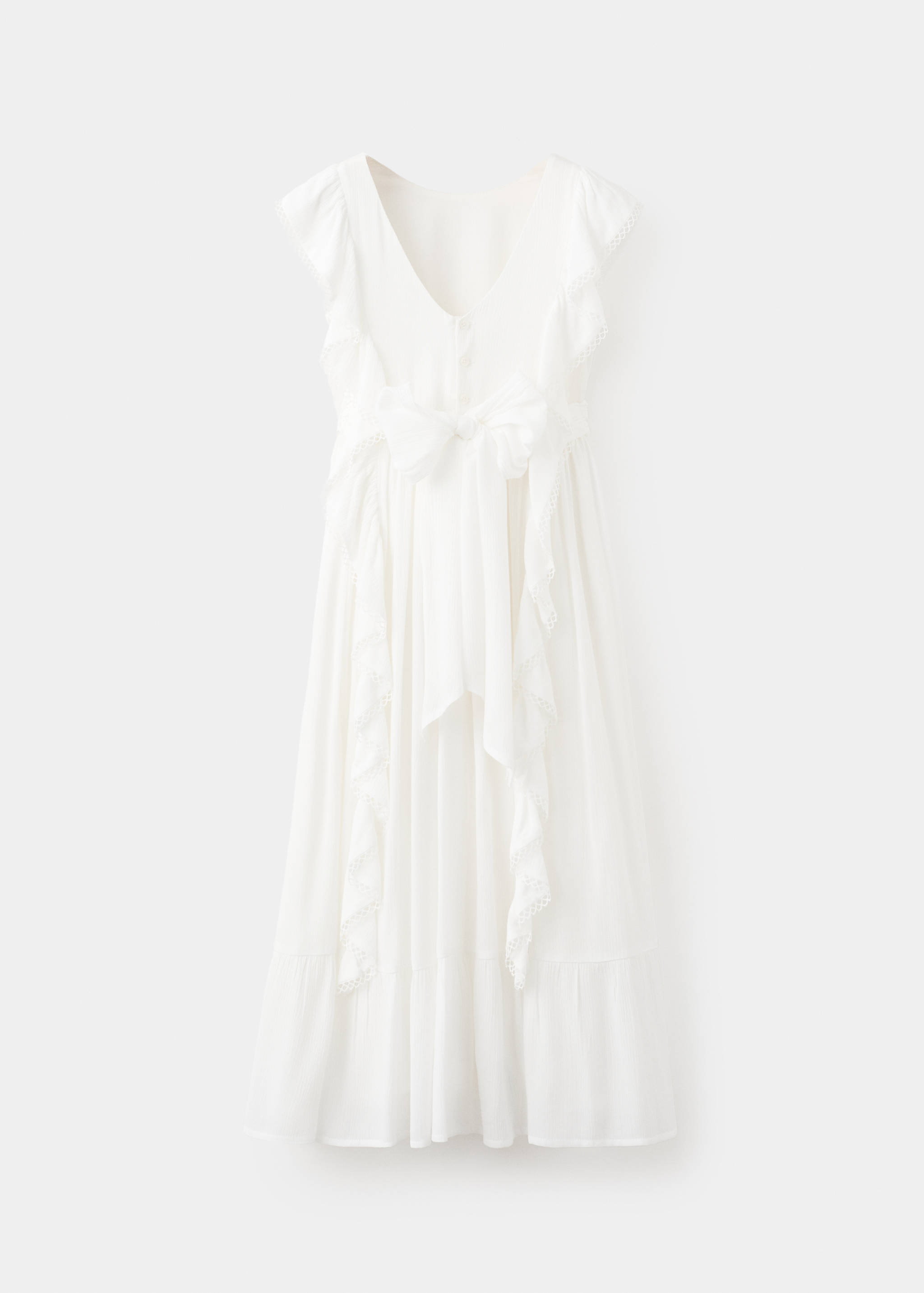 Long ruffled dress - Reverse of the article