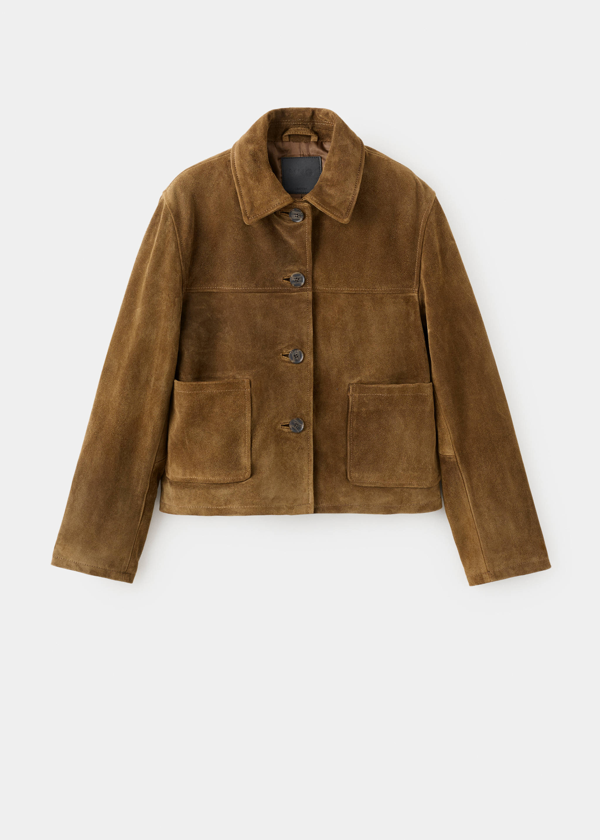 Chaqueta piel serraje botones - Artículo sin modelo