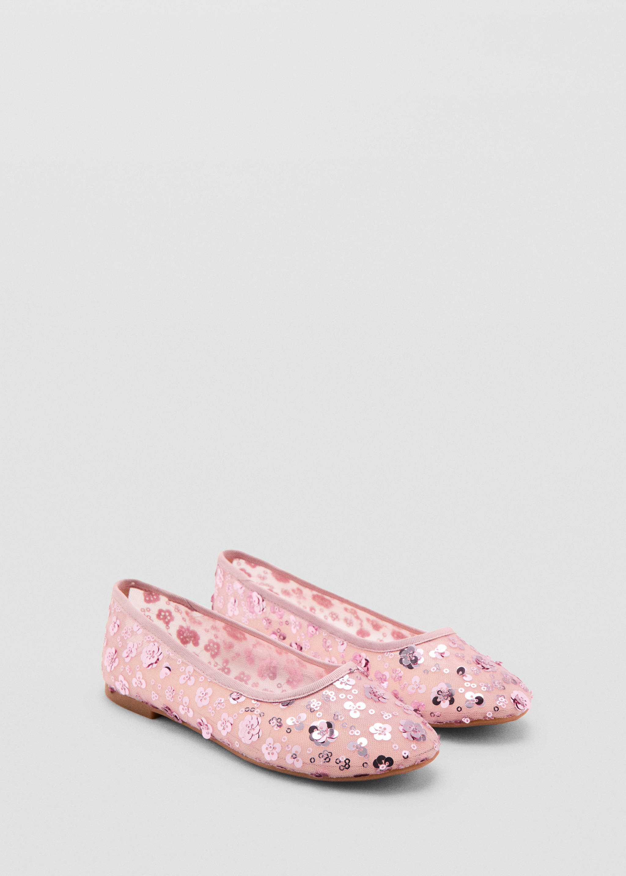 Mesh rhinestone ballet flats - Medium plane