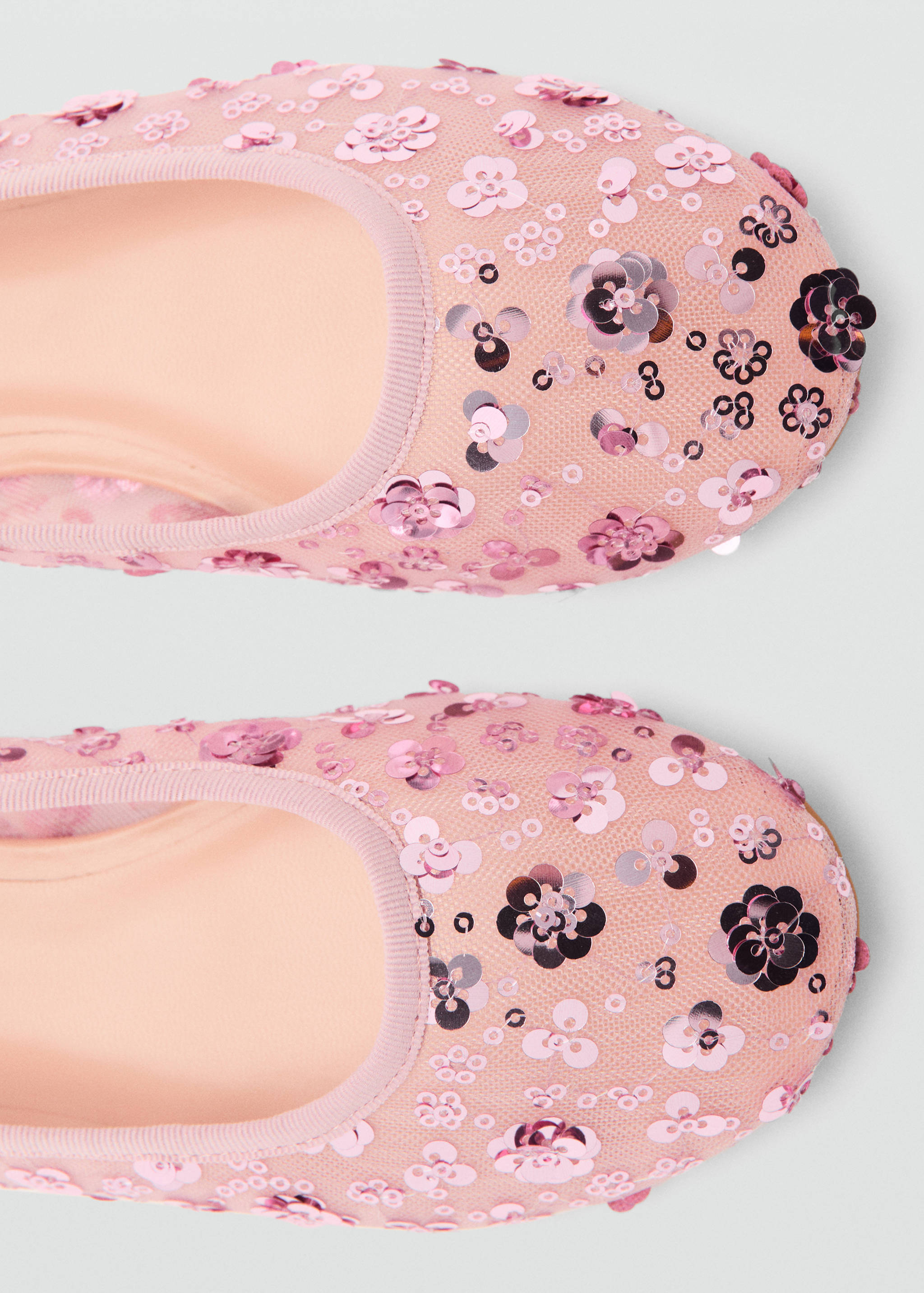 Mesh rhinestone ballet flats - Details of the article 2