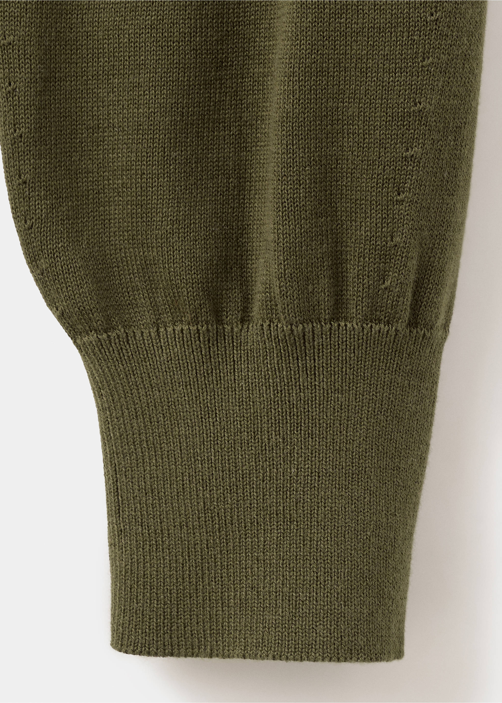 Bow knit sweater - Details of the article 8, Khaki. Ref: 27024050-00.