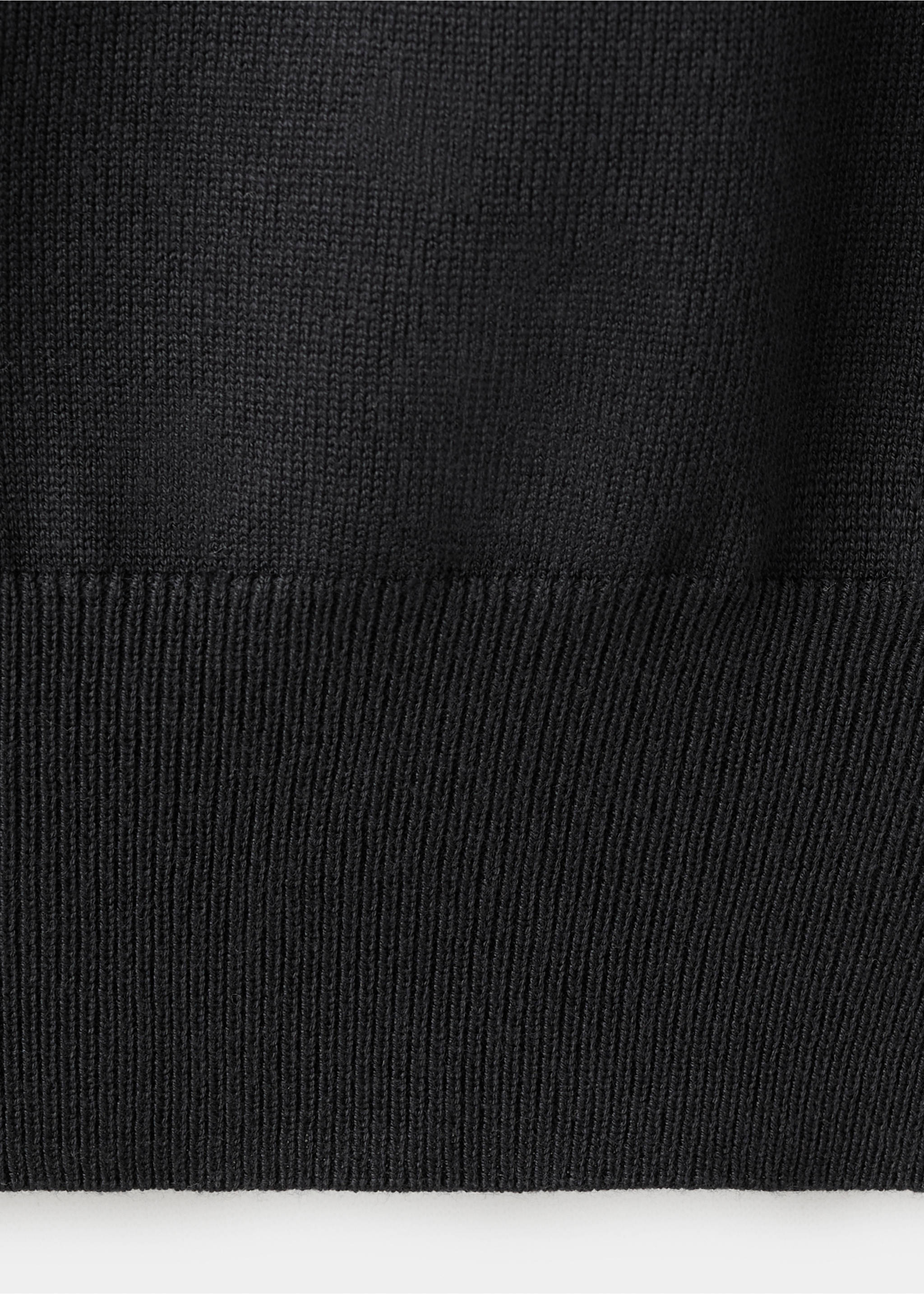 Off-the-shoulder knitted sweater - Details of the article 0, Charcoal. Ref: 27024051-00.