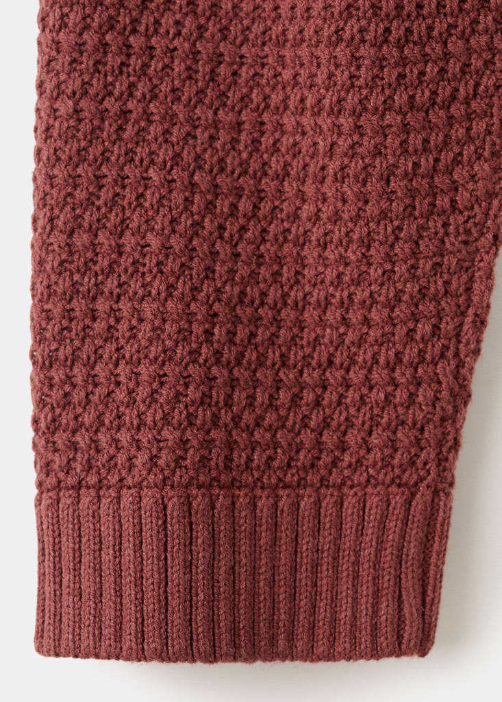 Medium-knit sweater — Salmon